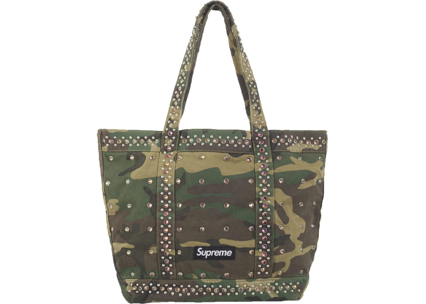 Supreme B.B. Simon Denim Tote Bag Woodland Camo