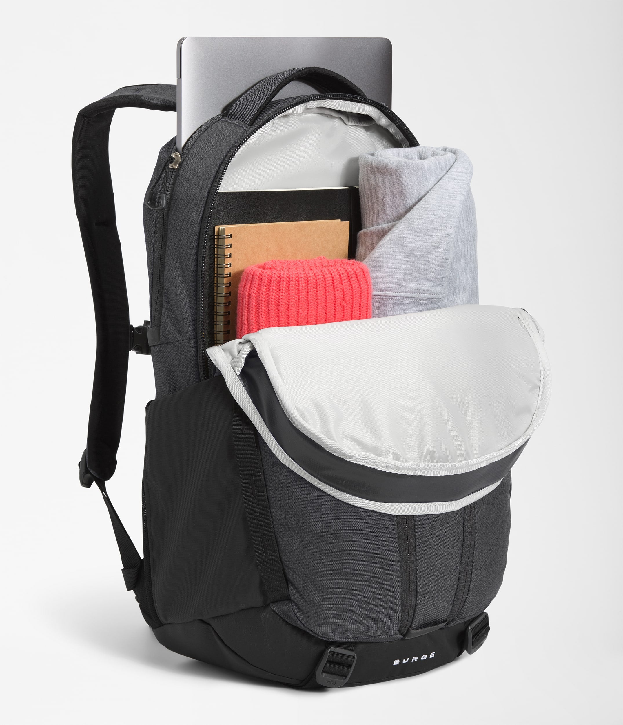 The North Face Surge Backpack Asphalt Grey Light Heather