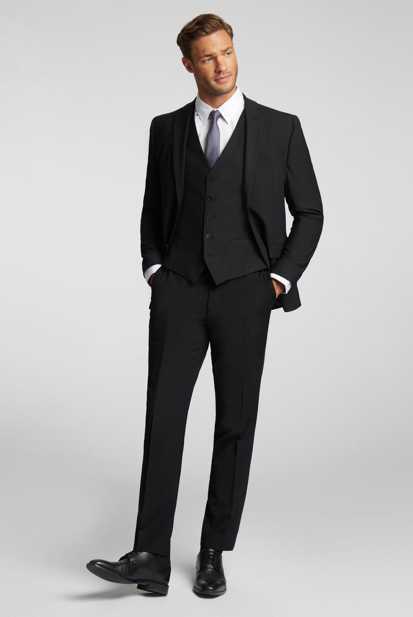 Ted Baker Panama Wool Blend Slim Fit Suit Trousers