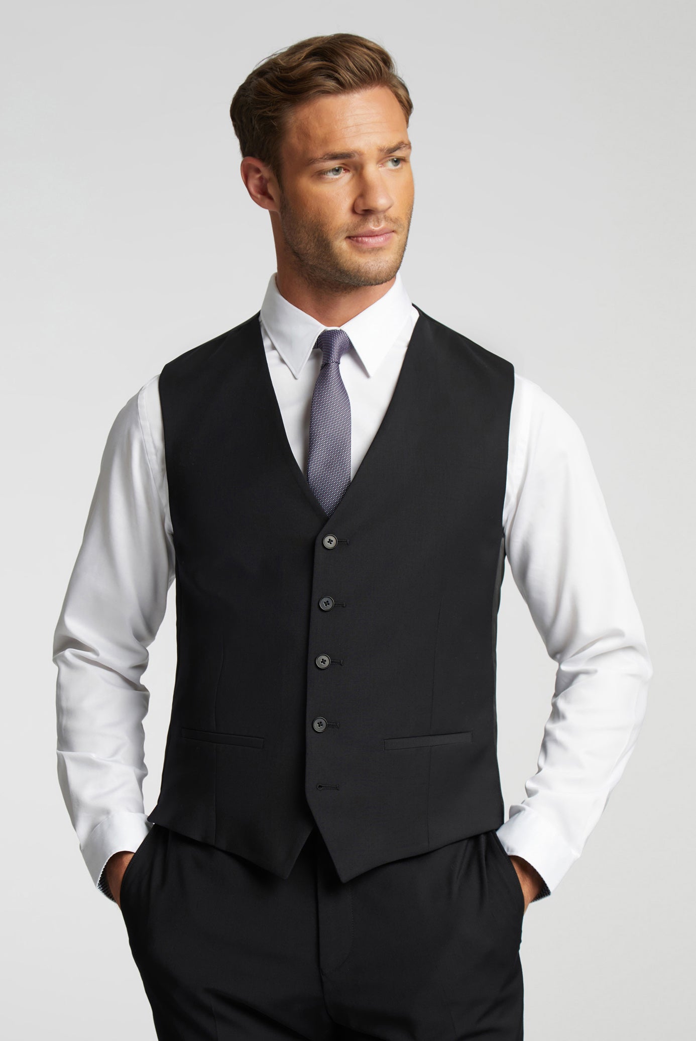Ted Baker Panama Wool Blend Slim Fit Suit Waistcoat