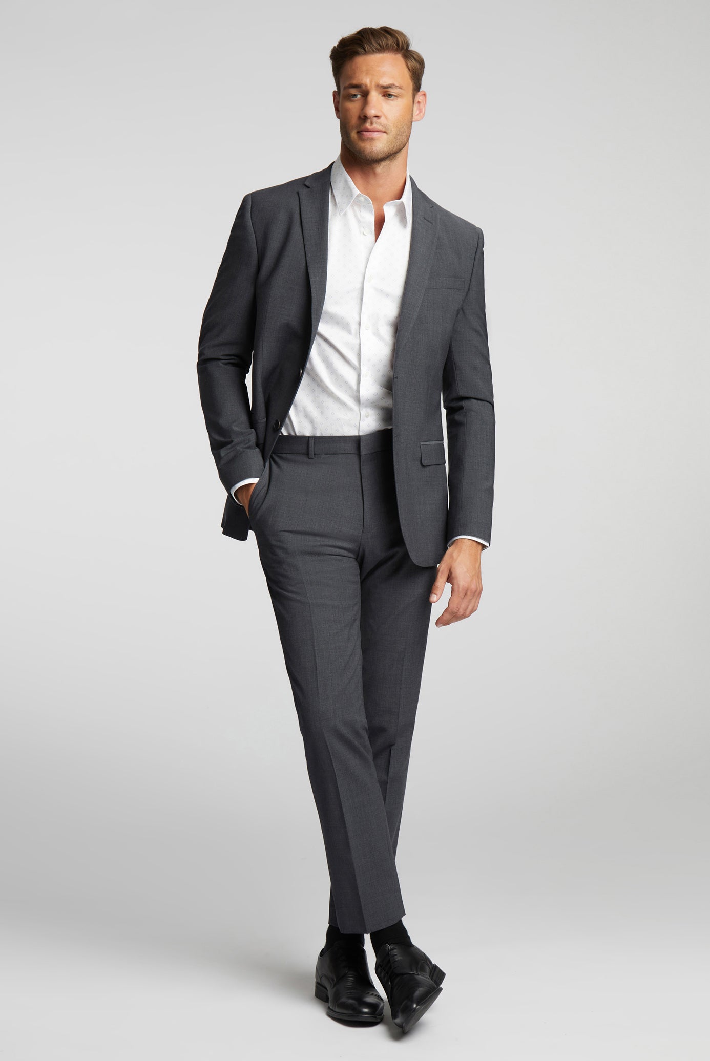 Ted Baker Panama Wool Blend Slim Fit Suit Trousers
