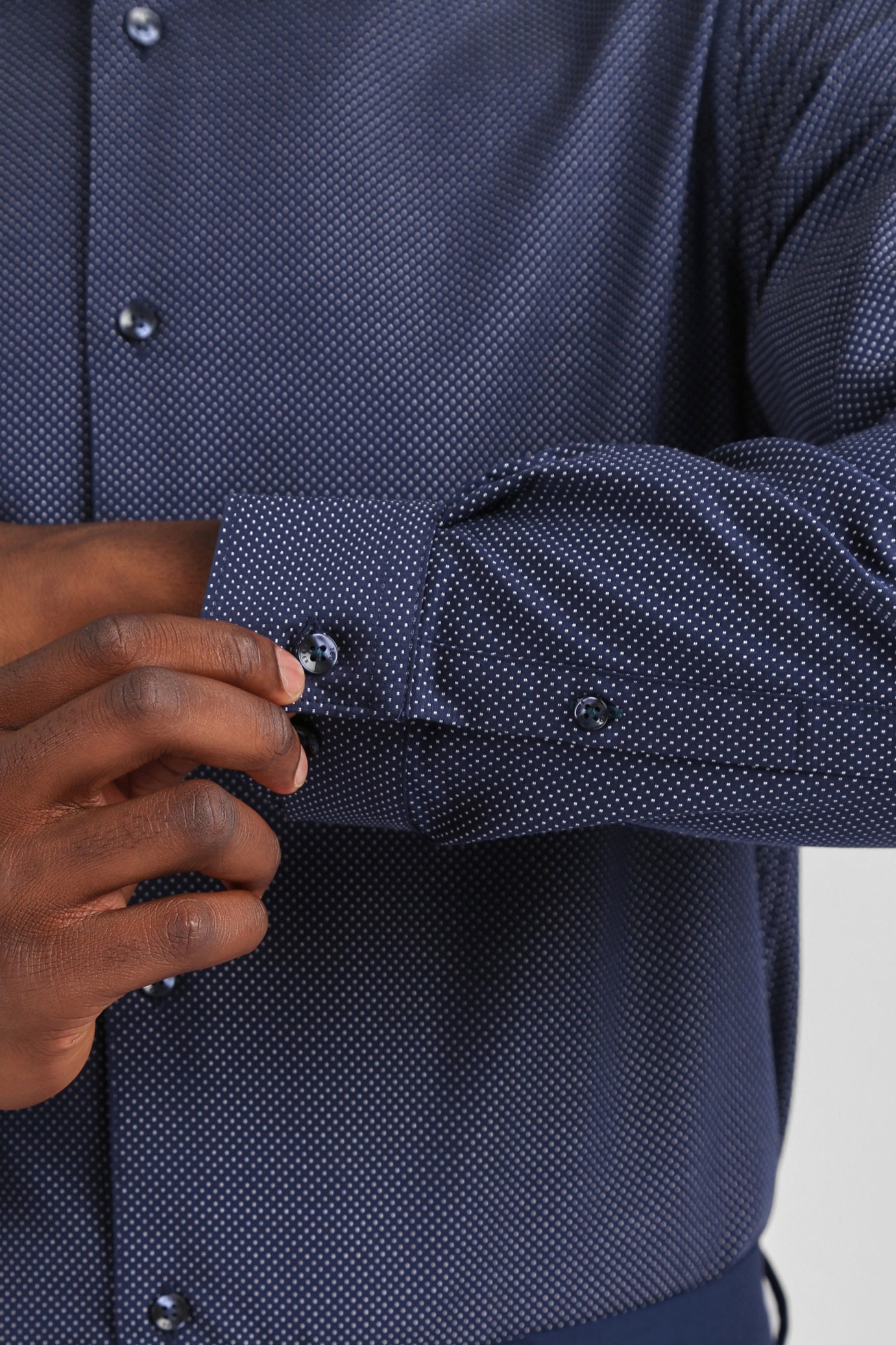 Ted Baker Odair Pin Dot Slim Fit Cotton Shirt