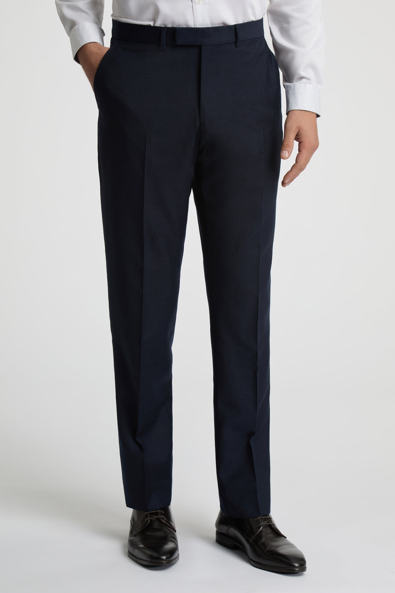 Ted Baker Canists Grid Check Regular Fit Suit Trousers