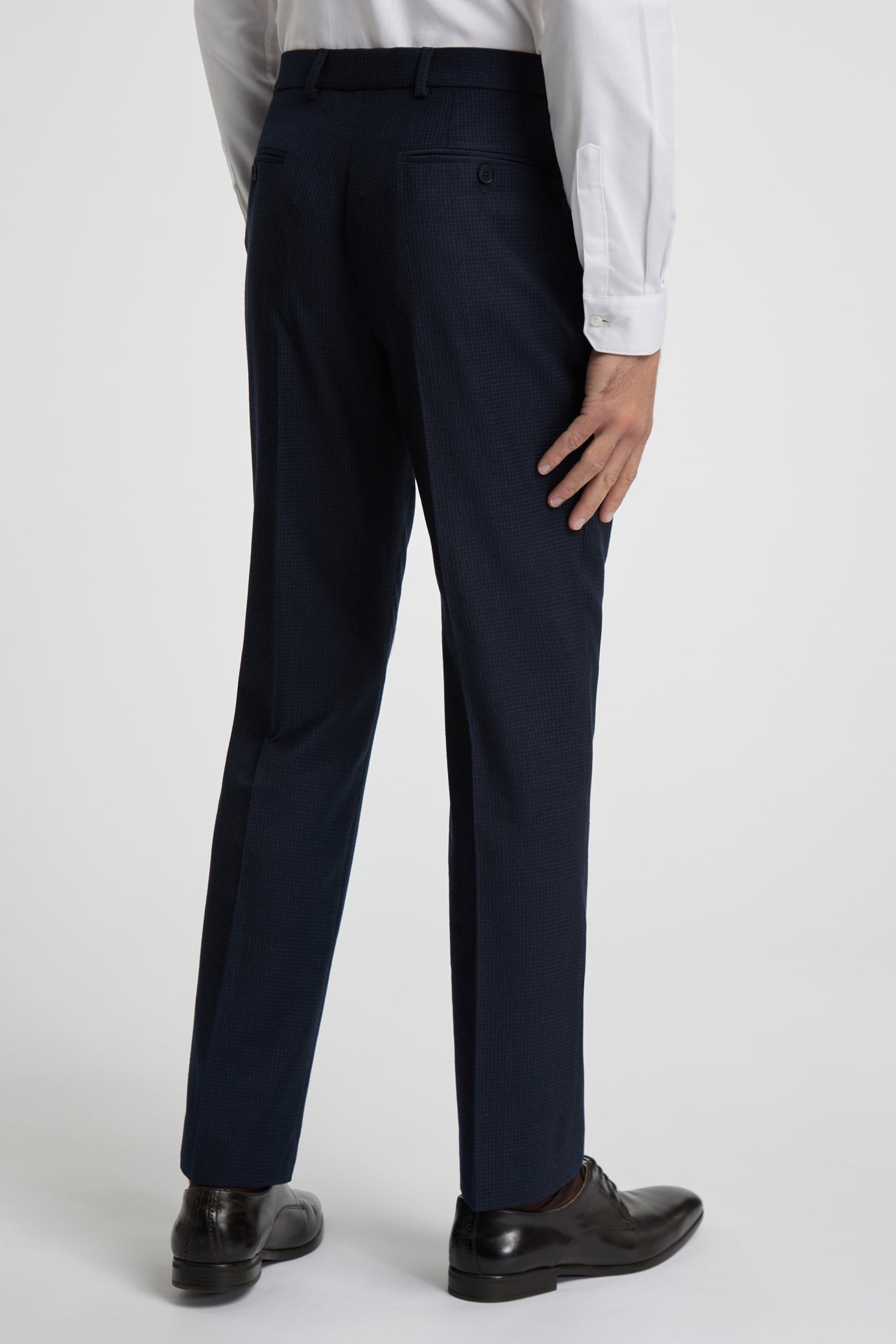 Ted Baker Canists Grid Check Regular Fit Suit Trousers