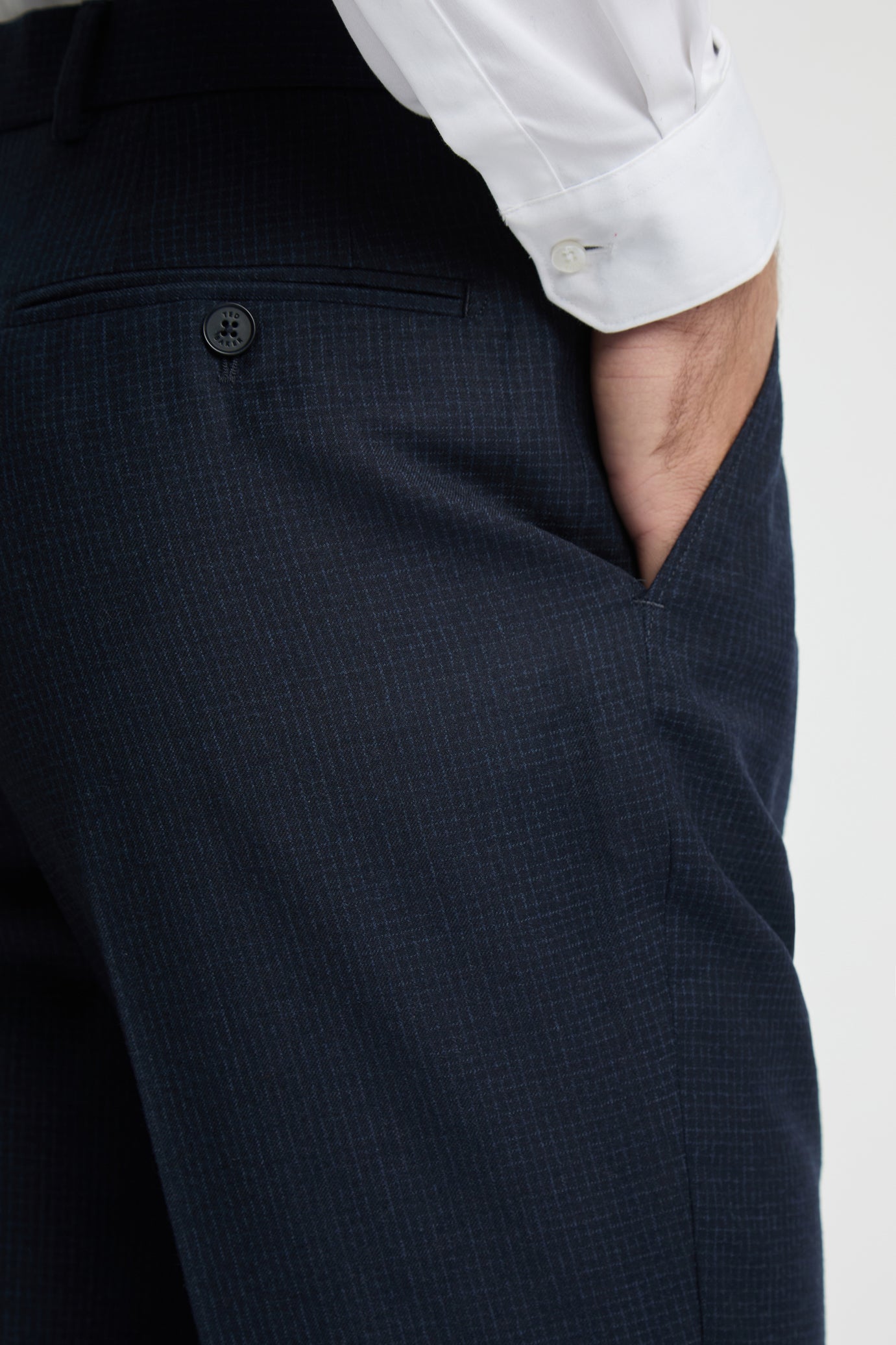 Ted Baker Canists Grid Check Regular Fit Suit Trousers
