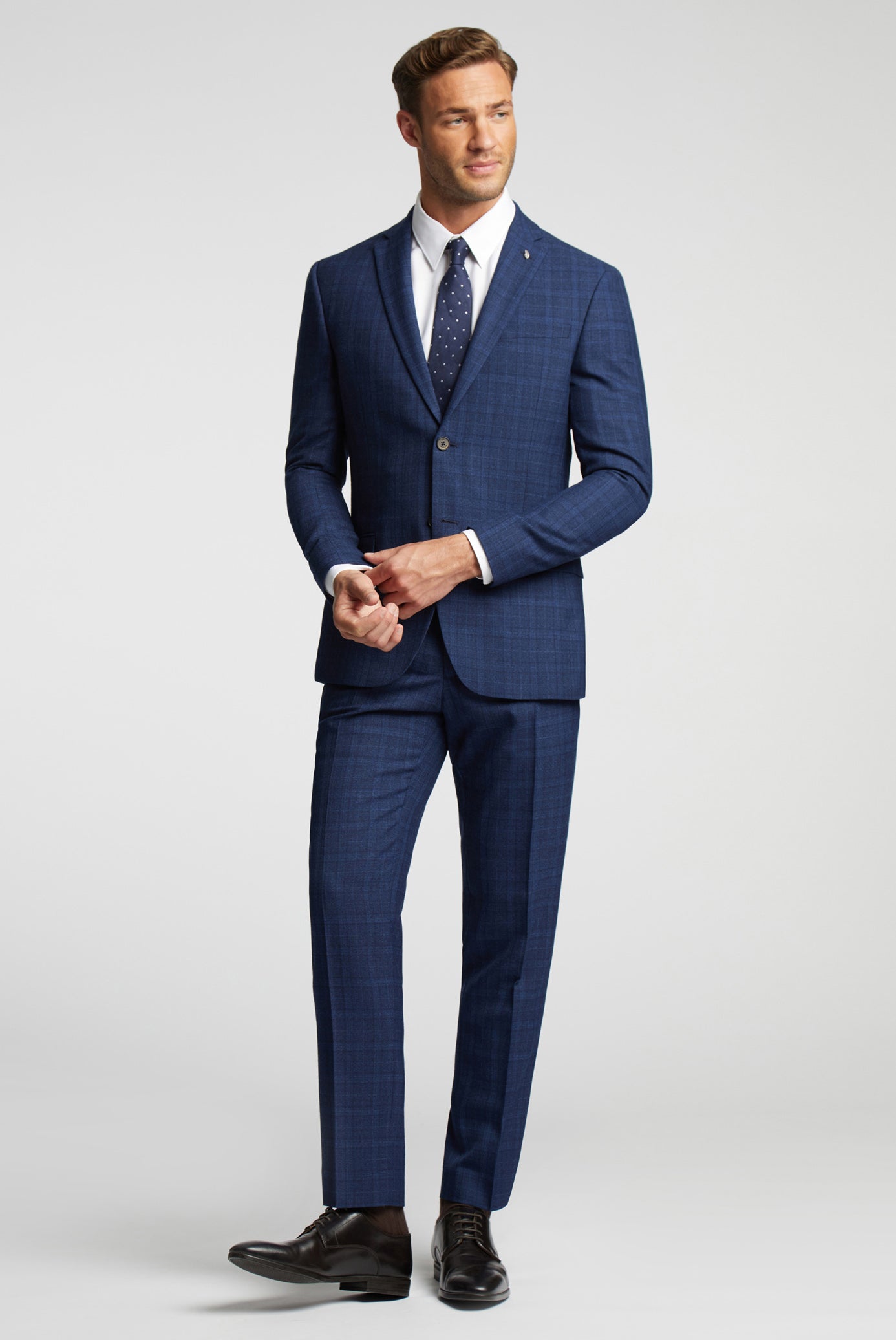 Ted Baker Hoylets Soft Check Slim Fit Suit Trousers