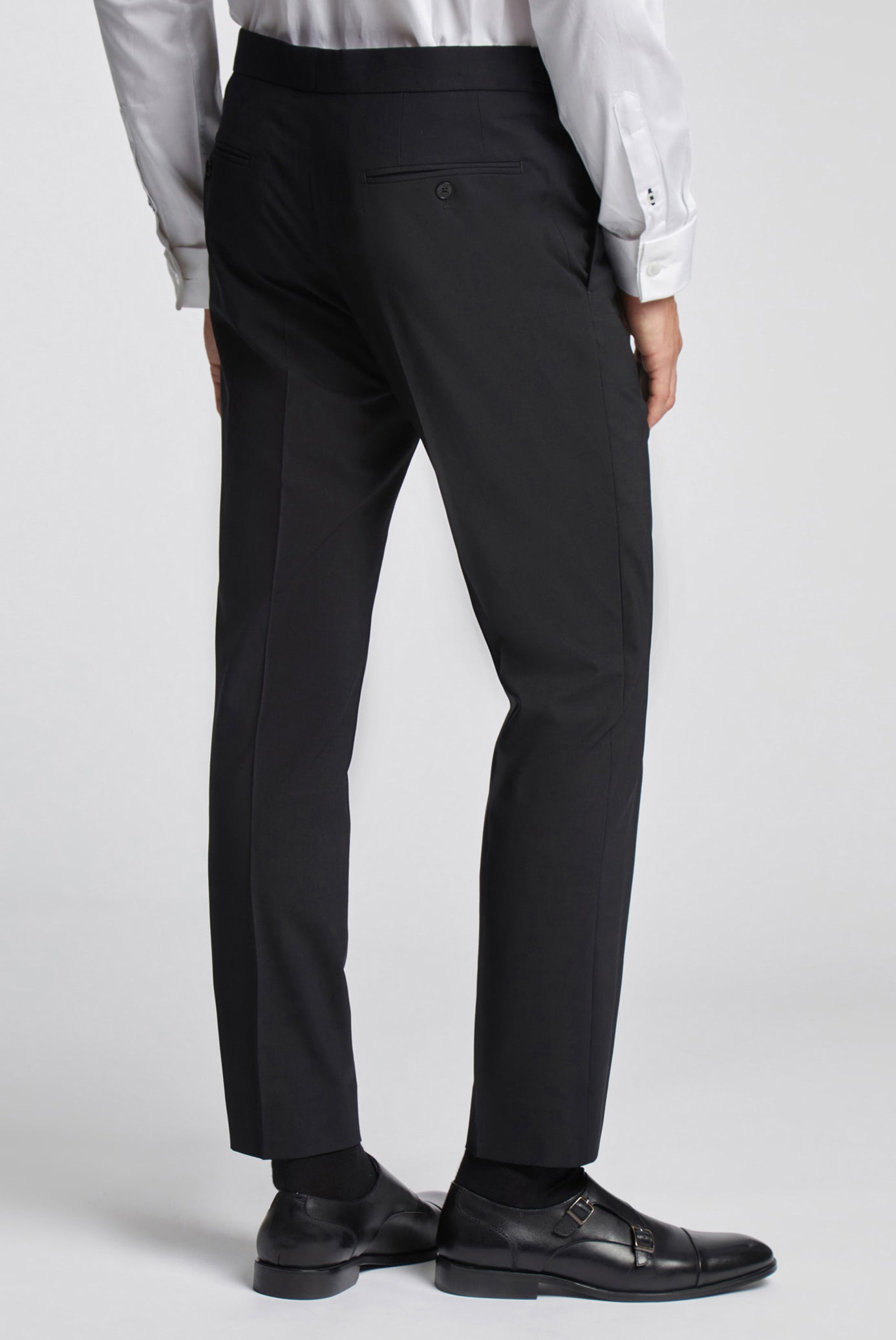 Ted Baker Meyerts Wool Blend Slim Fit Tuxedo Trousers