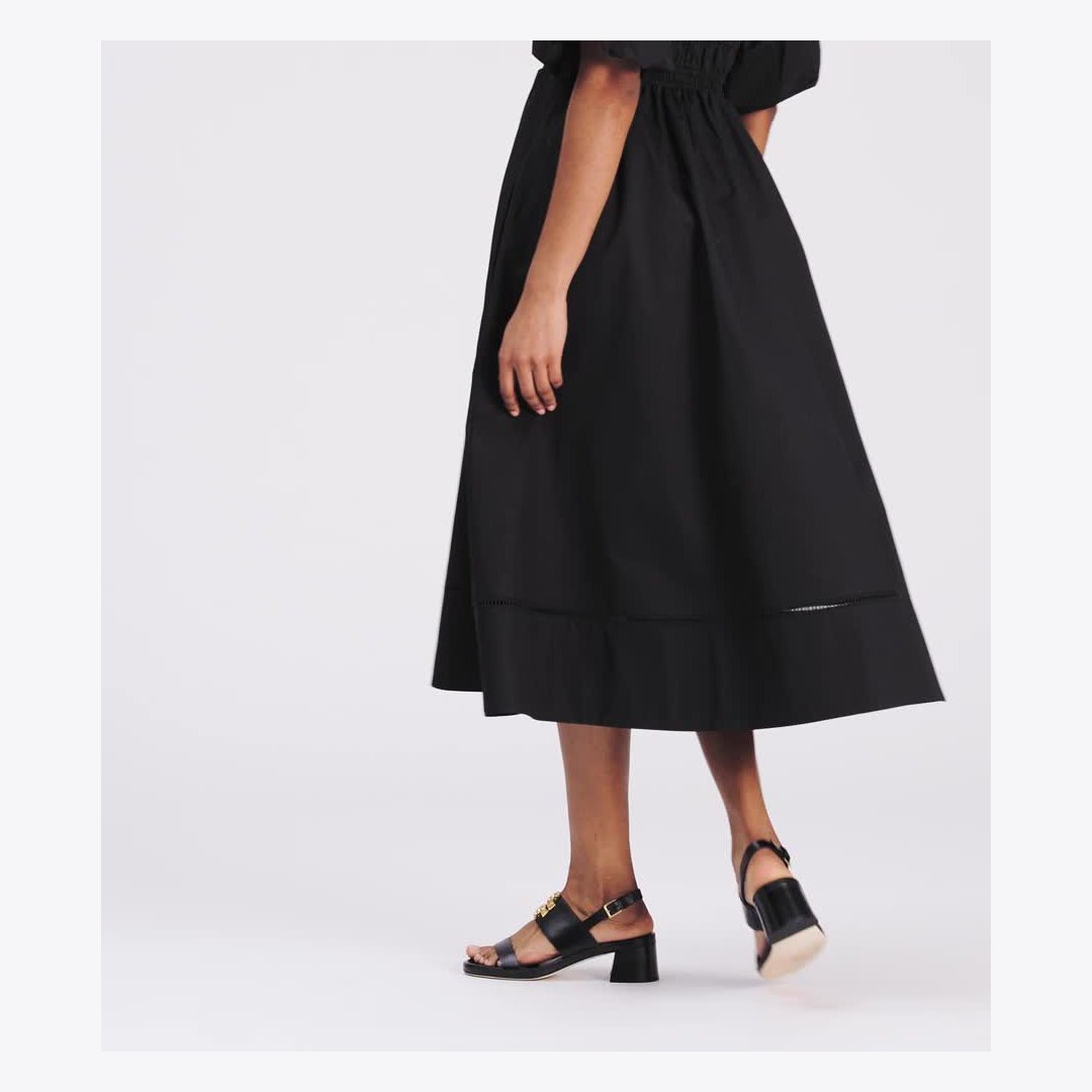 Tory Burch Eleanor Heel Sandal PERFECT BLACK