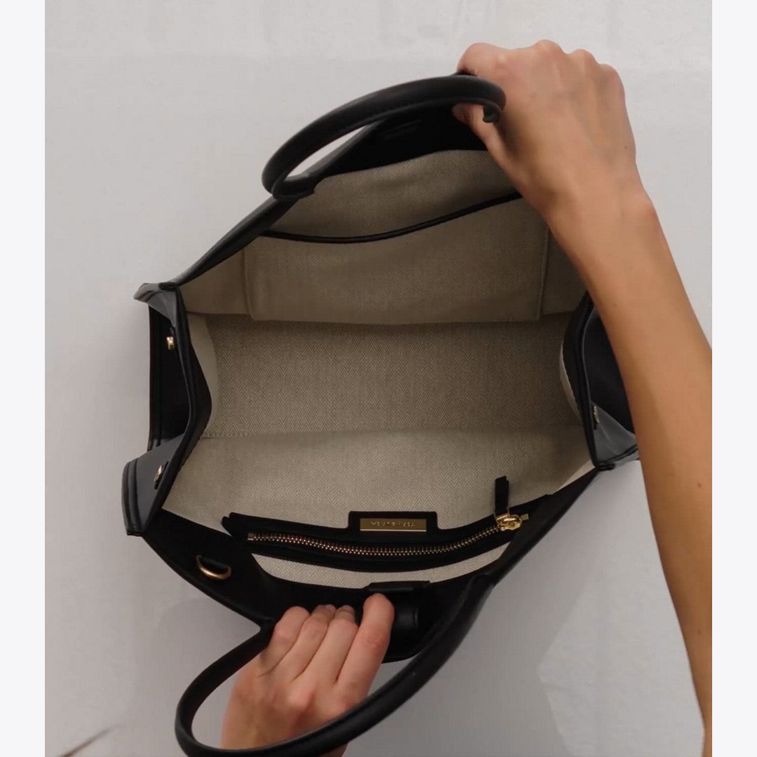 Tory Burch Small Ella Bio Color-Block Tote Light Granite / Moongaze