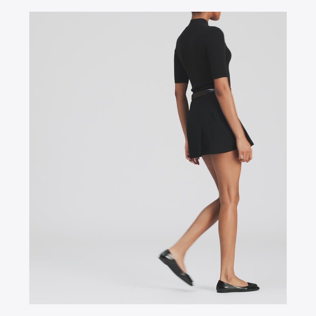 Tory Burch Georgia Pav Ballet PERFECT BLACK