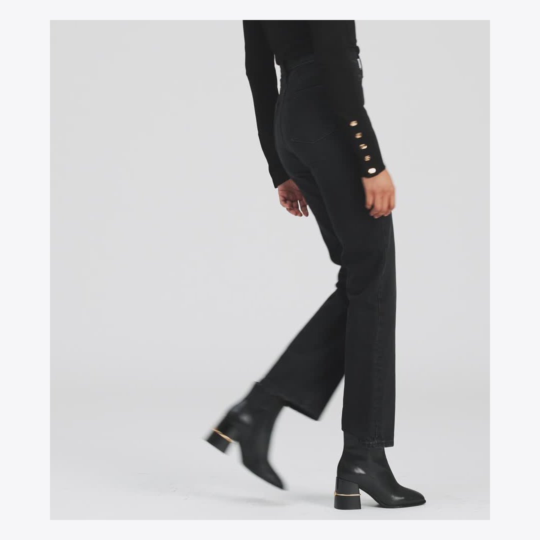 Tory Burch Leather Ankle Boot PERFECT BLACK