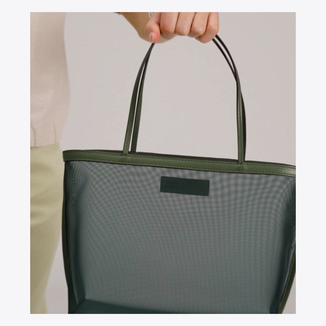 Tory Burch Mesh Tote Cuoio