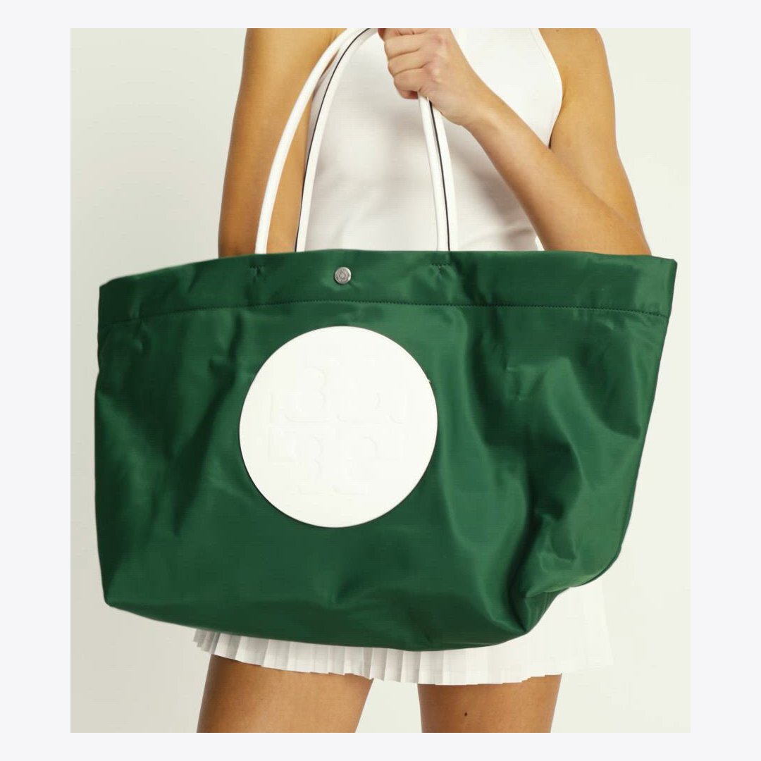 Tory Burch Ella Twist Reversible Tote ROSE MIST