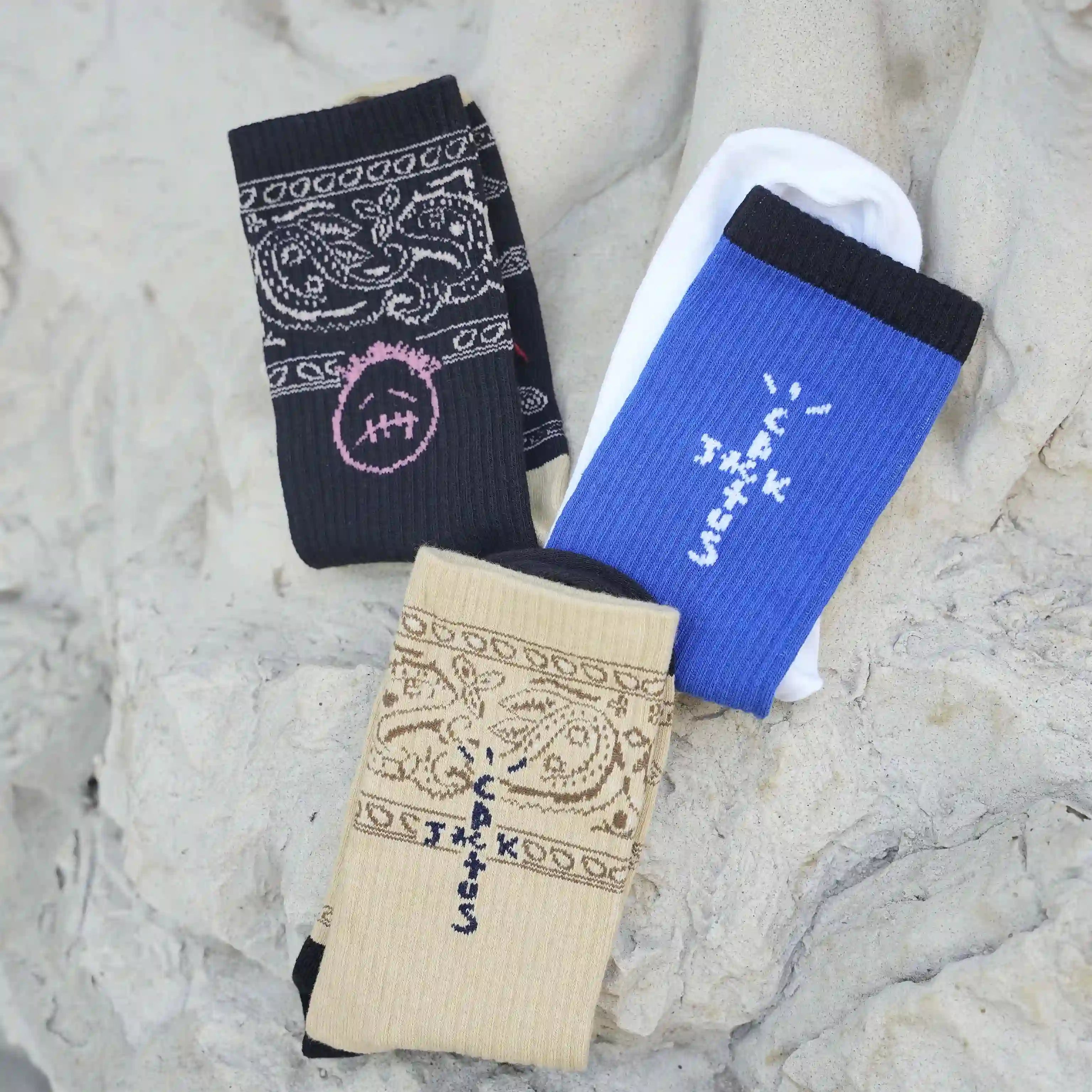 Travis Scott Socks | Travis Socks Combo Pack of 3 | Kicks Machine