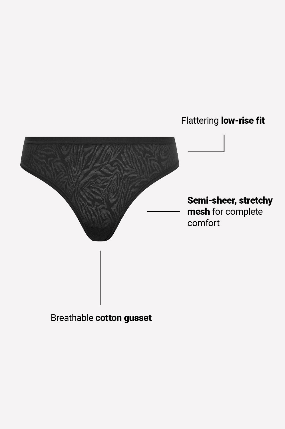 Fabletics Hot Mesh Thong