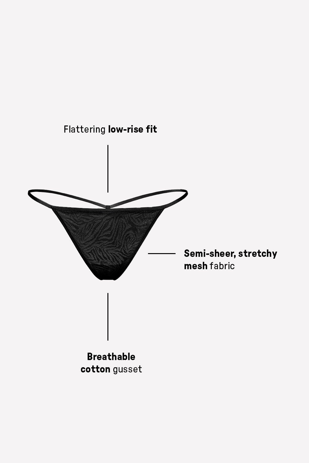 Fabletics Hot Mesh G-String