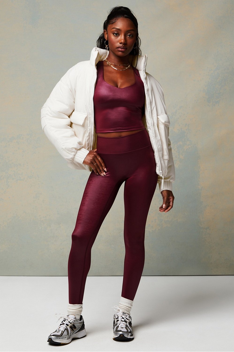 Fabletics Anywhere Shine Built-In Bra Tank