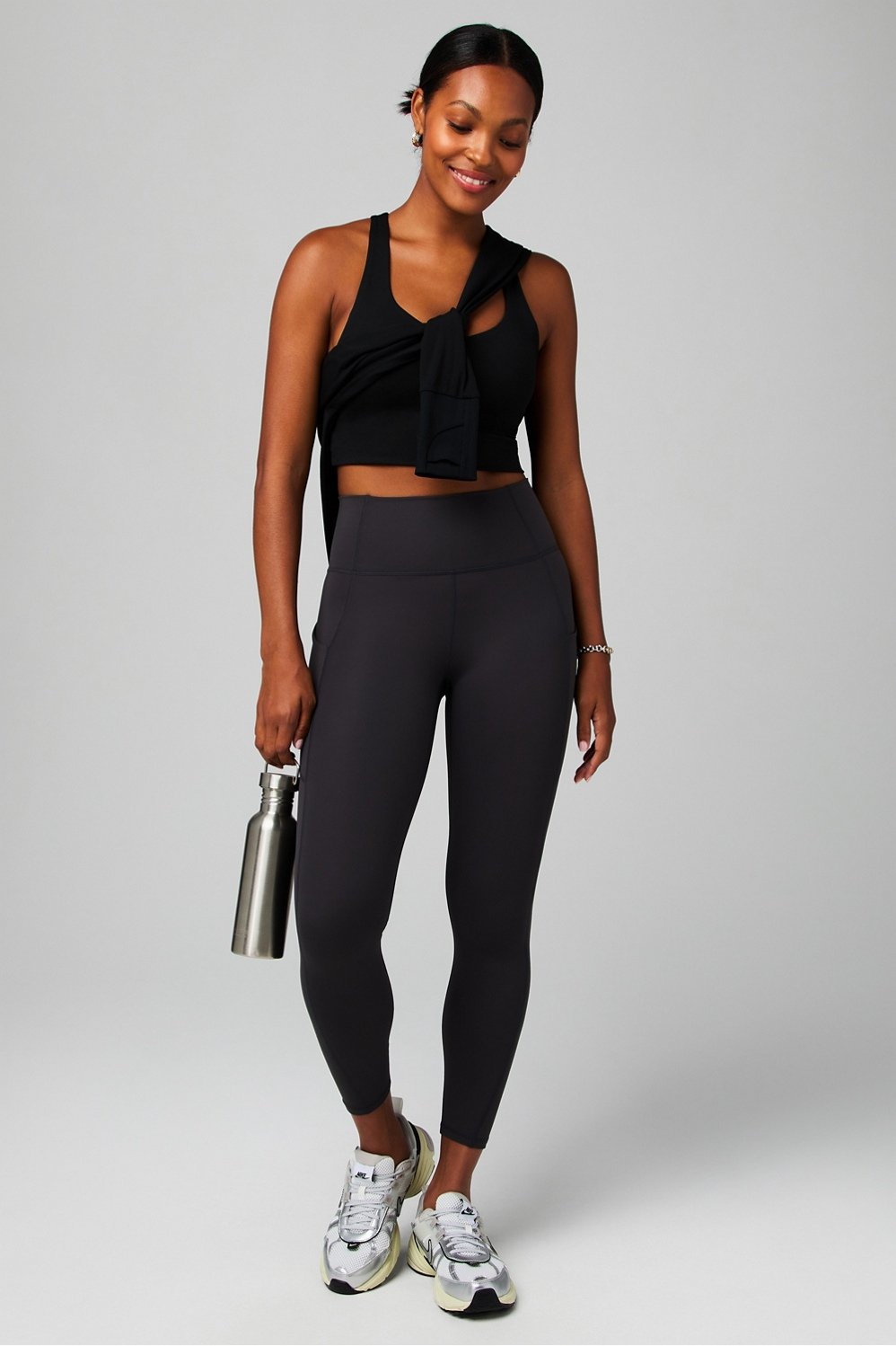 Fabletics Anywhere Cropped Built-In Bra Tank