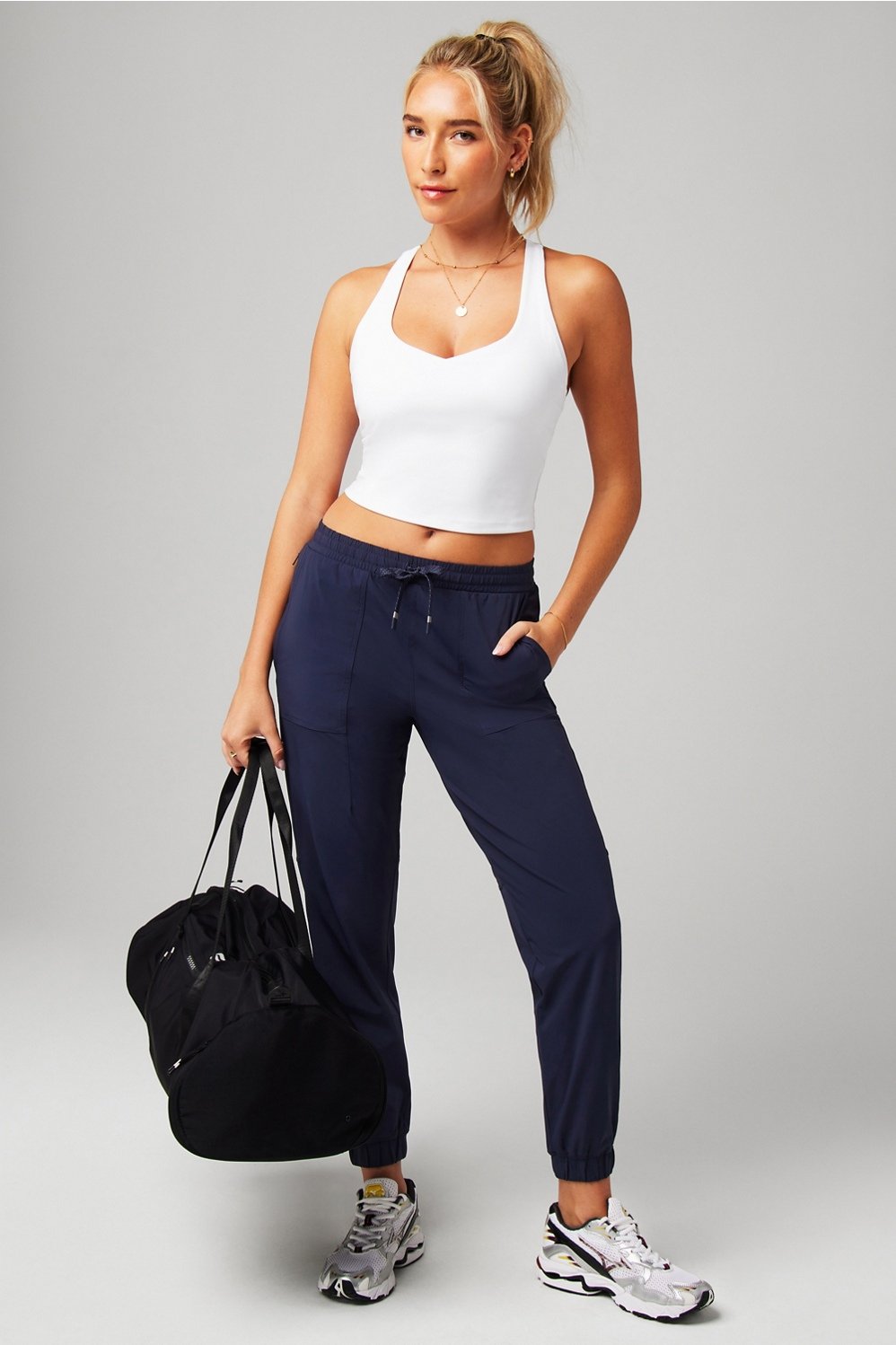 Fabletics Anywhere Cropped Built-In Bra Tank