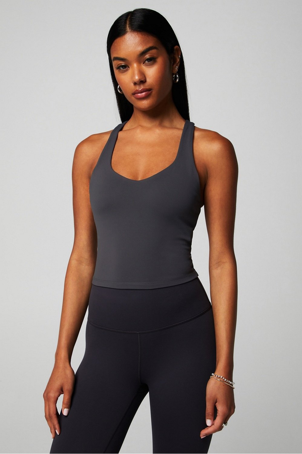Fabletics Anywhere Cropped Built-In Bra Tank