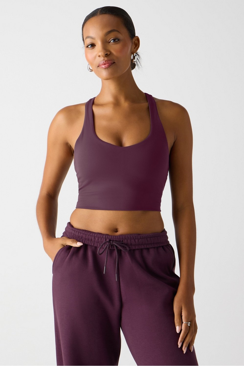 Fabletics Anywhere Cropped Built-In Bra Tank
