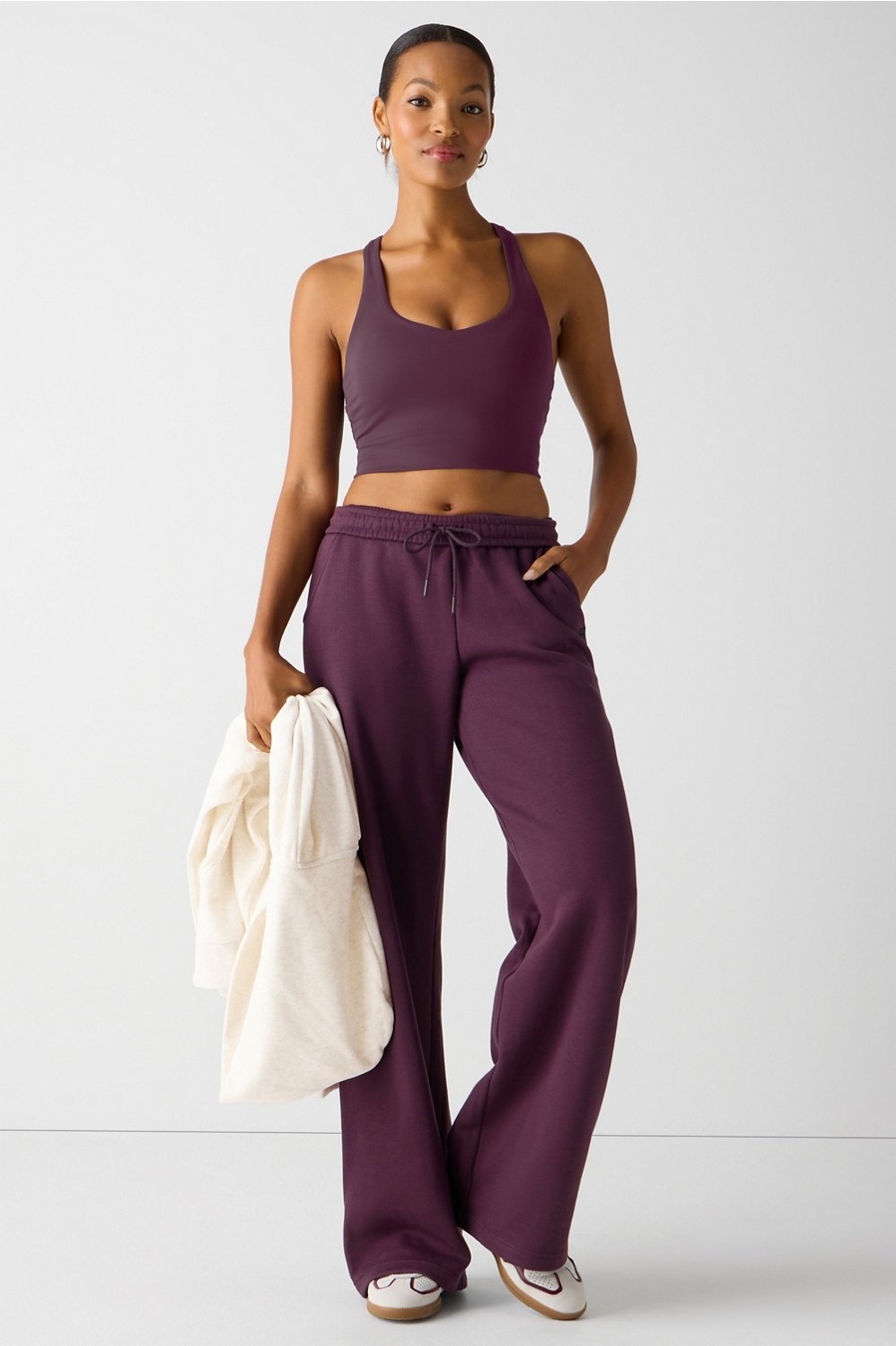Fabletics Anywhere Cropped Built-In Bra Tank