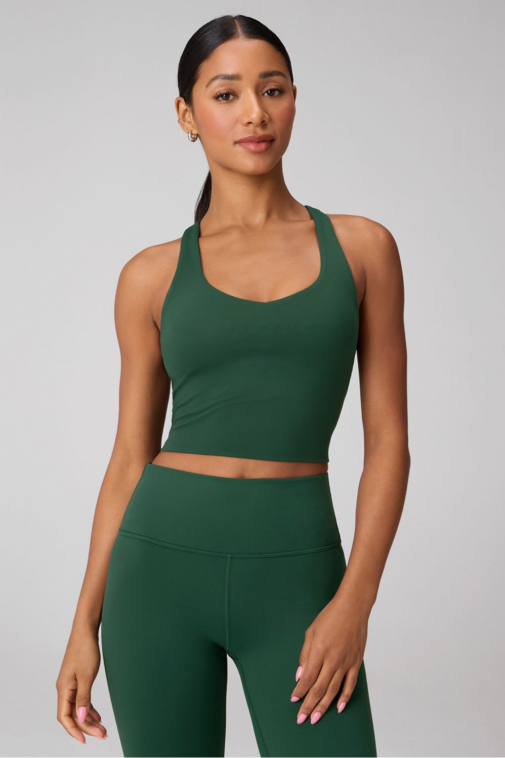 Fabletics Anywhere Cropped Built-In Bra Tank