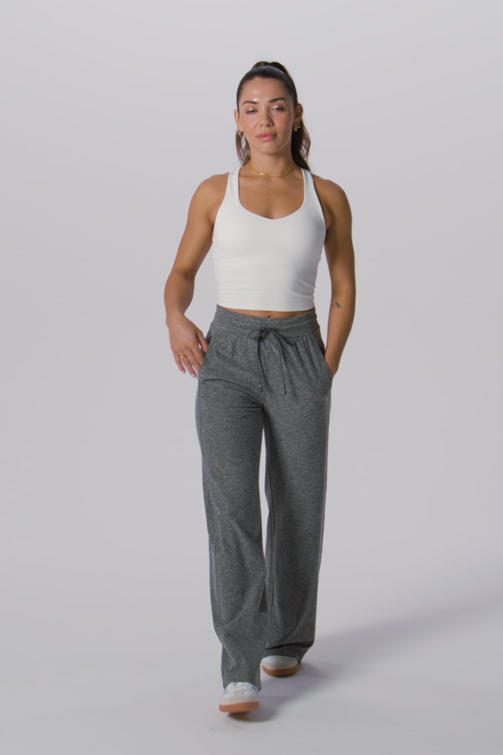 Fabletics Anywhere Cropped Built-In Bra Tank