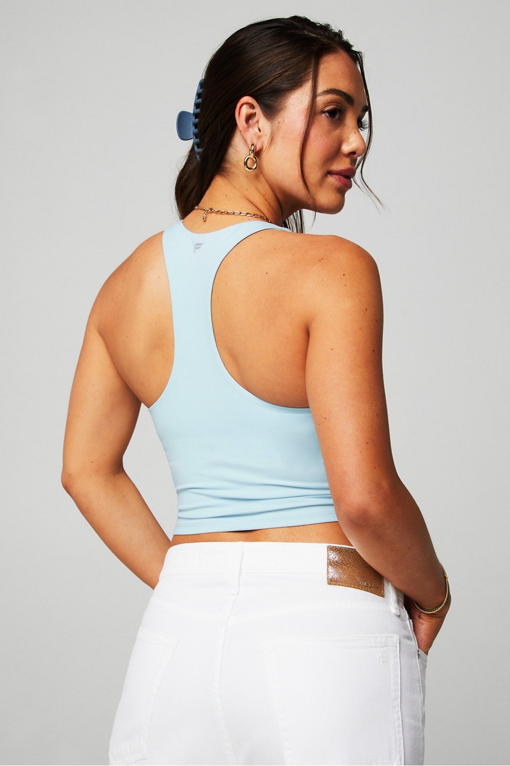 Fabletics Anywhere Cropped Built-In Bra Tank