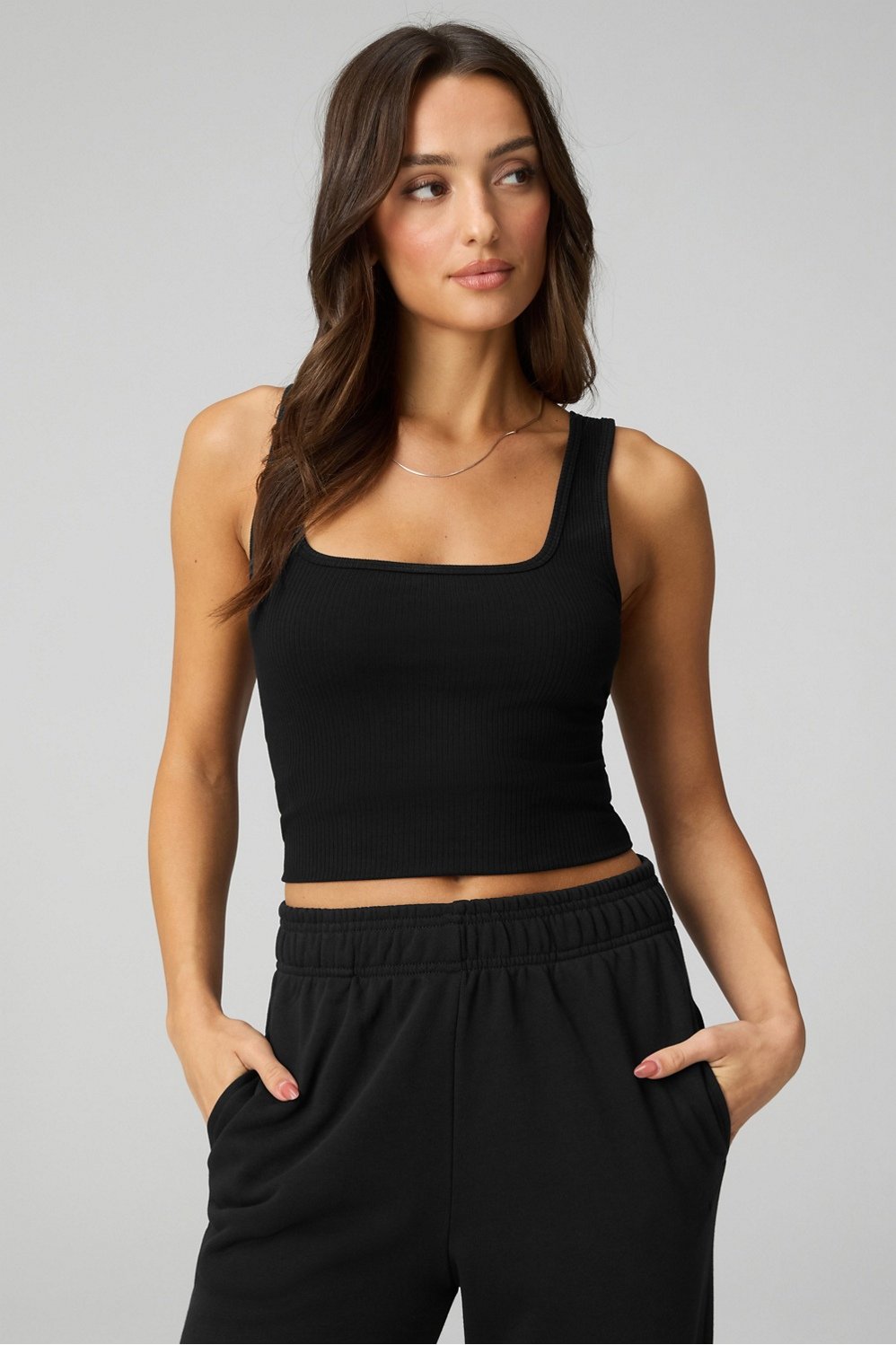 Fabletics Daily Rib Square Neck Tank