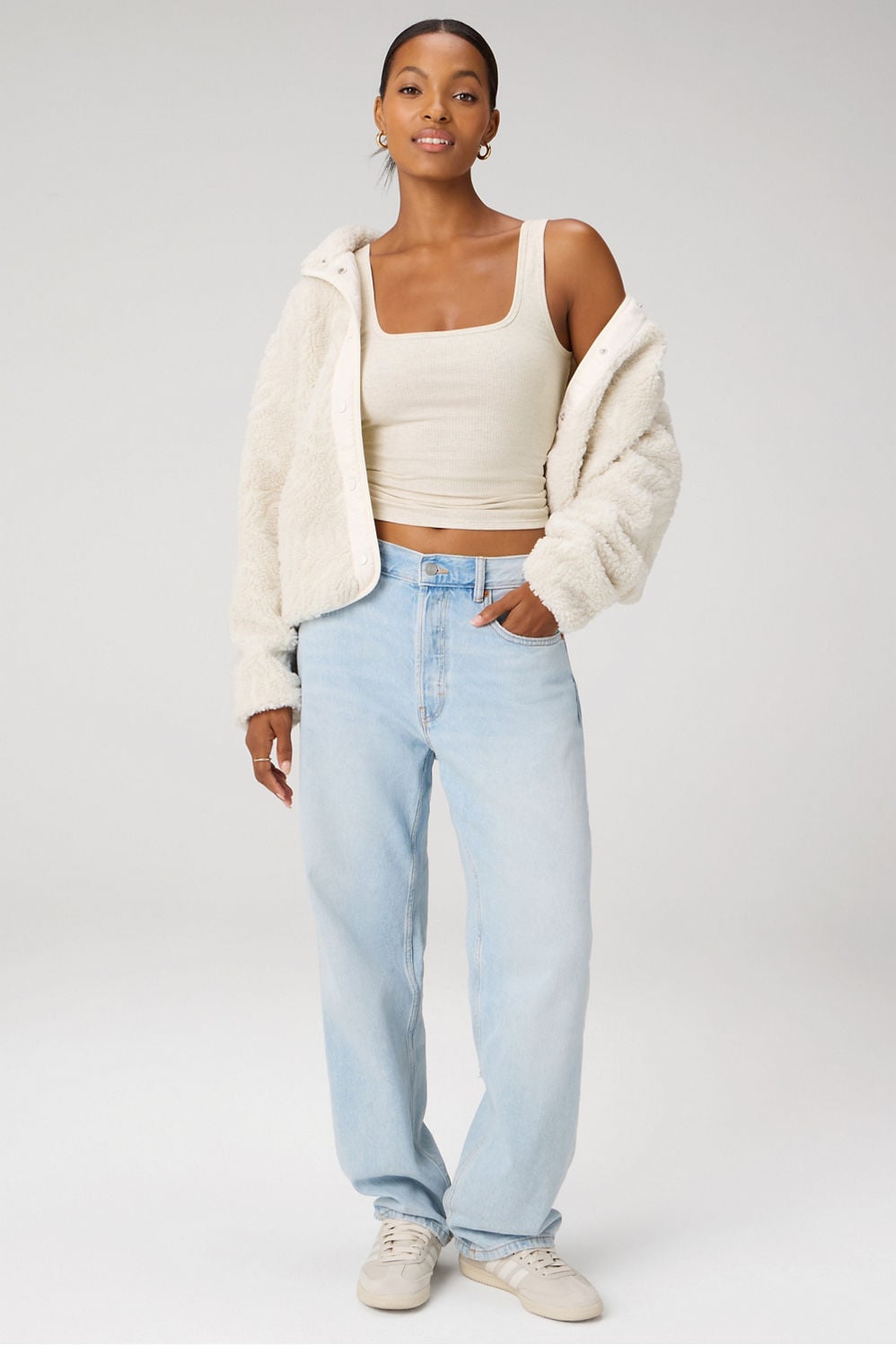 Fabletics Daily Rib Square Neck Tank