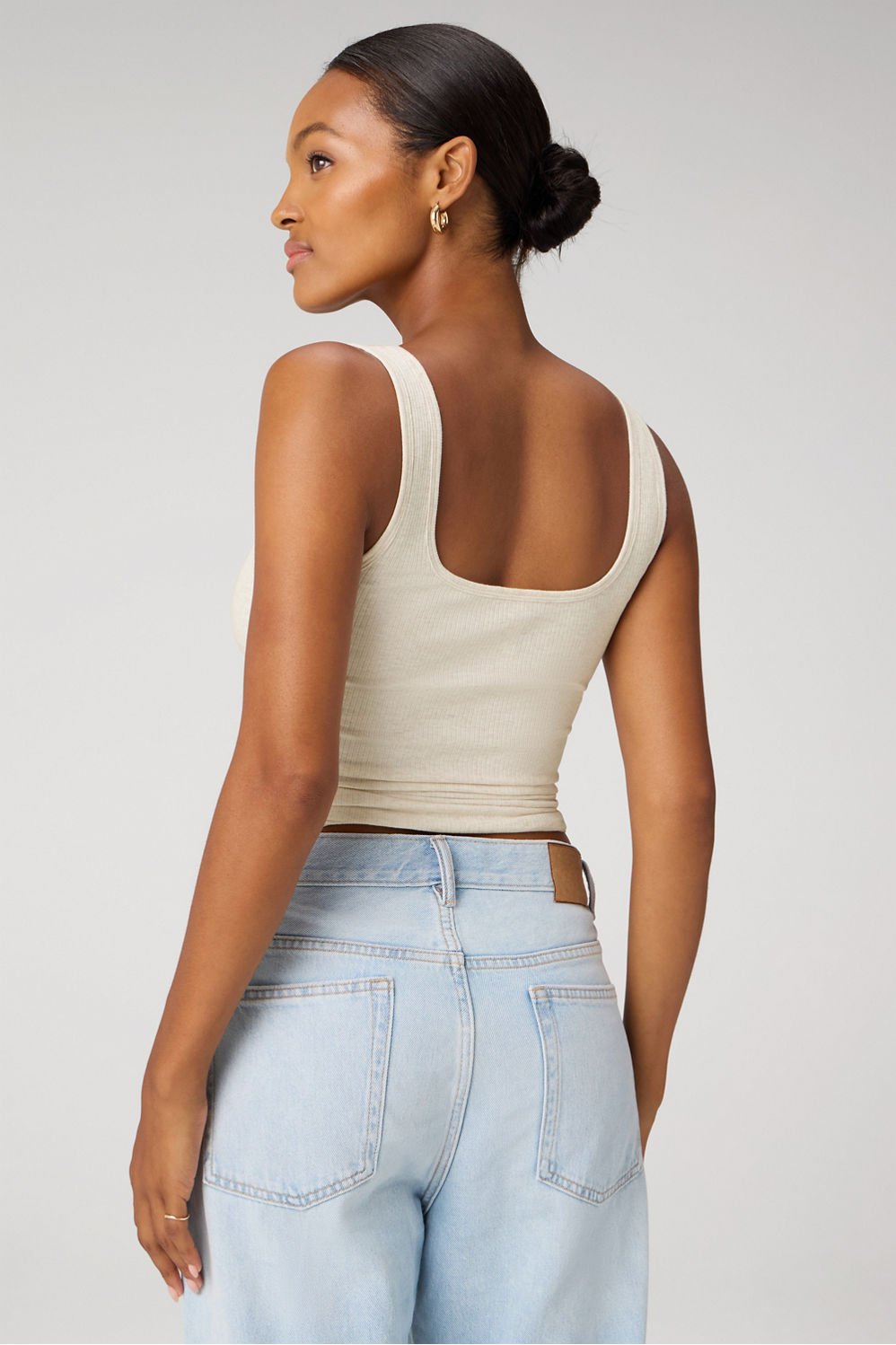Fabletics Daily Rib Square Neck Tank