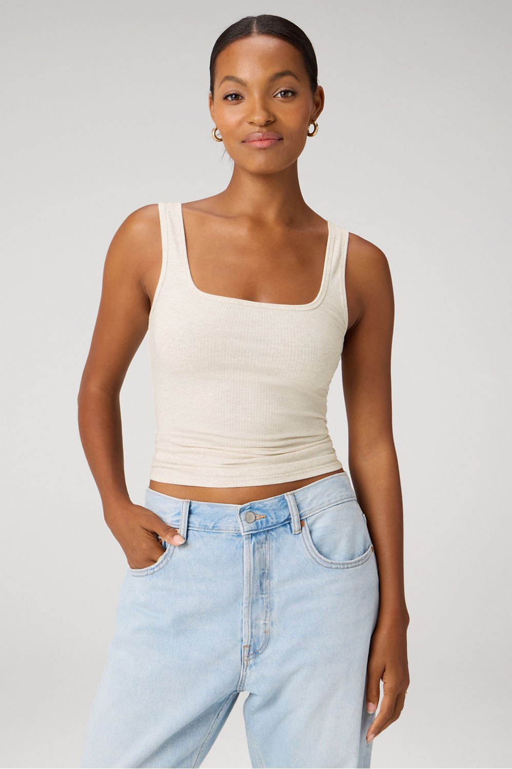Fabletics Daily Rib Square Neck Tank