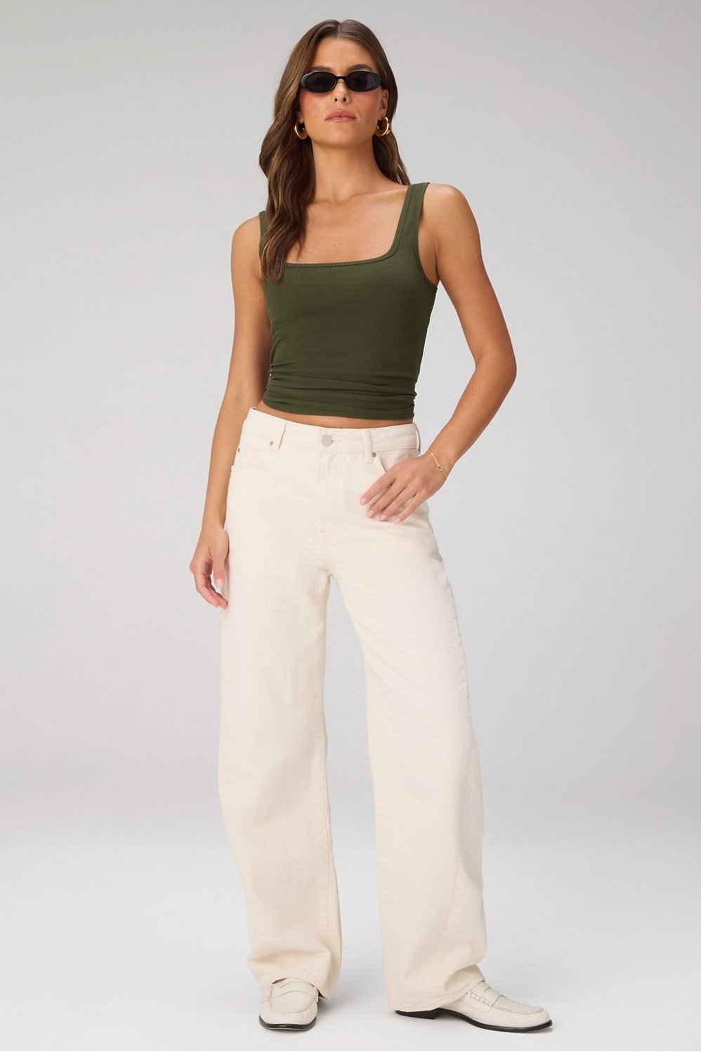 Fabletics Daily Rib Square Neck Tank