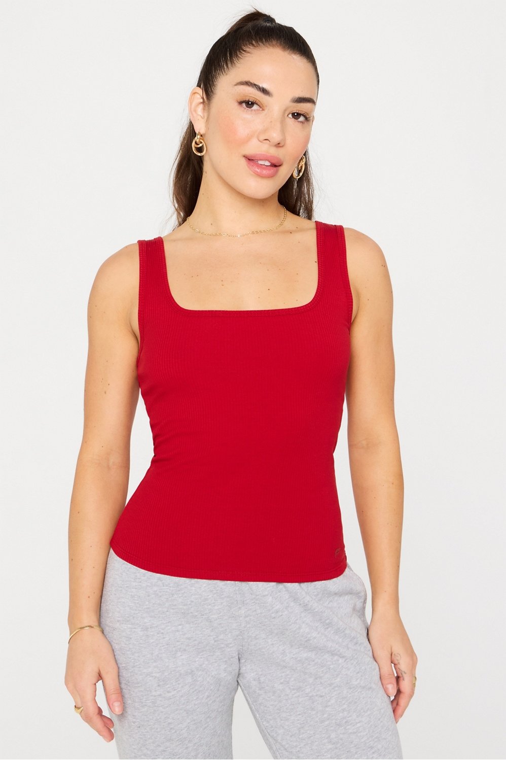 Fabletics Daily Rib Square Neck Tank