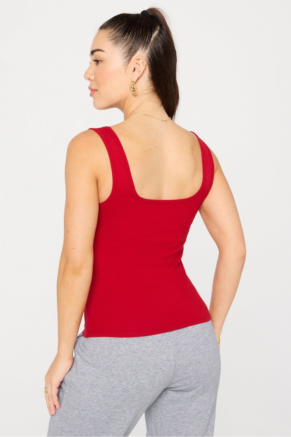 Fabletics Daily Rib Square Neck Tank