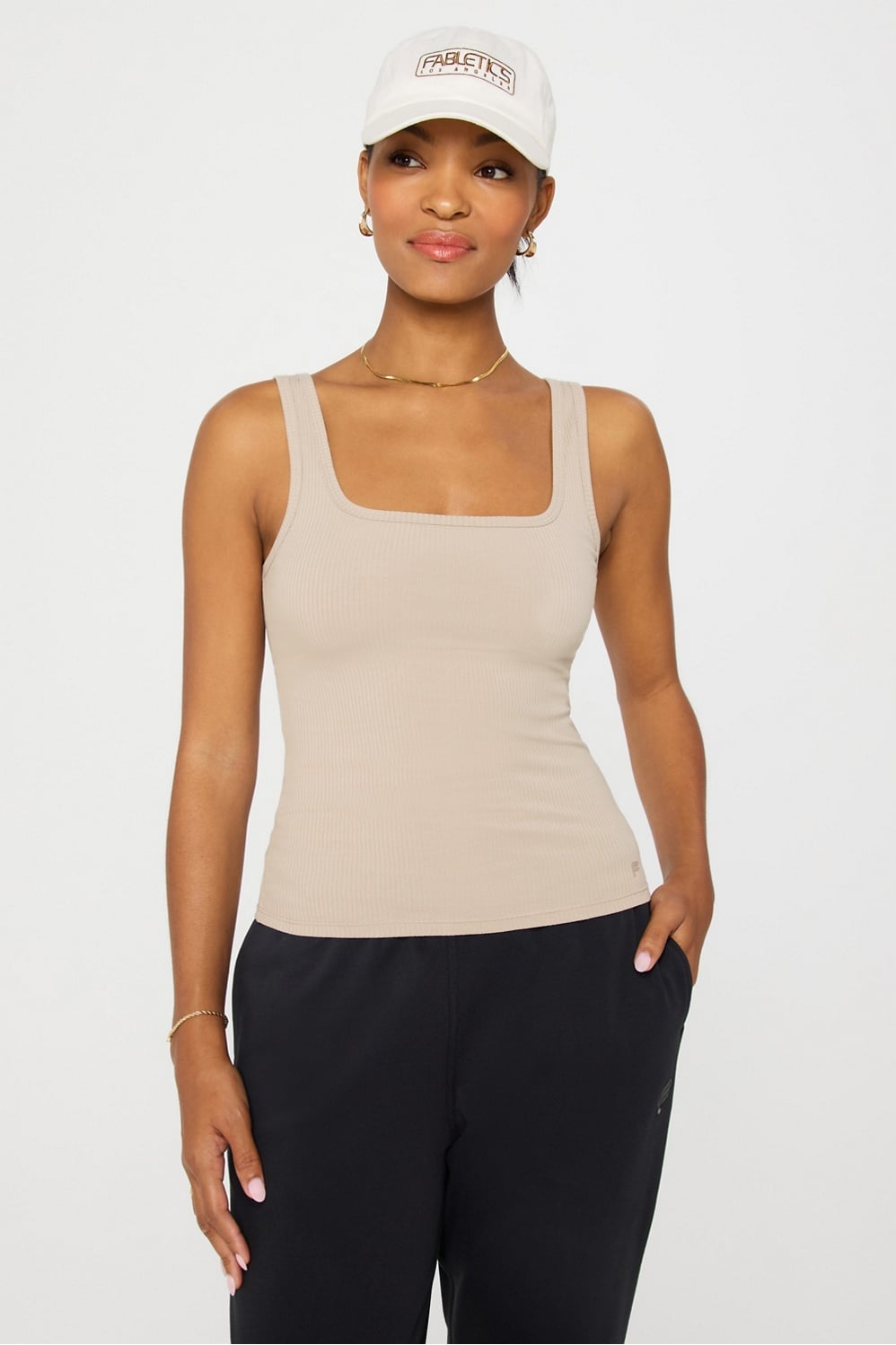 Fabletics Daily Rib Square Neck Tank