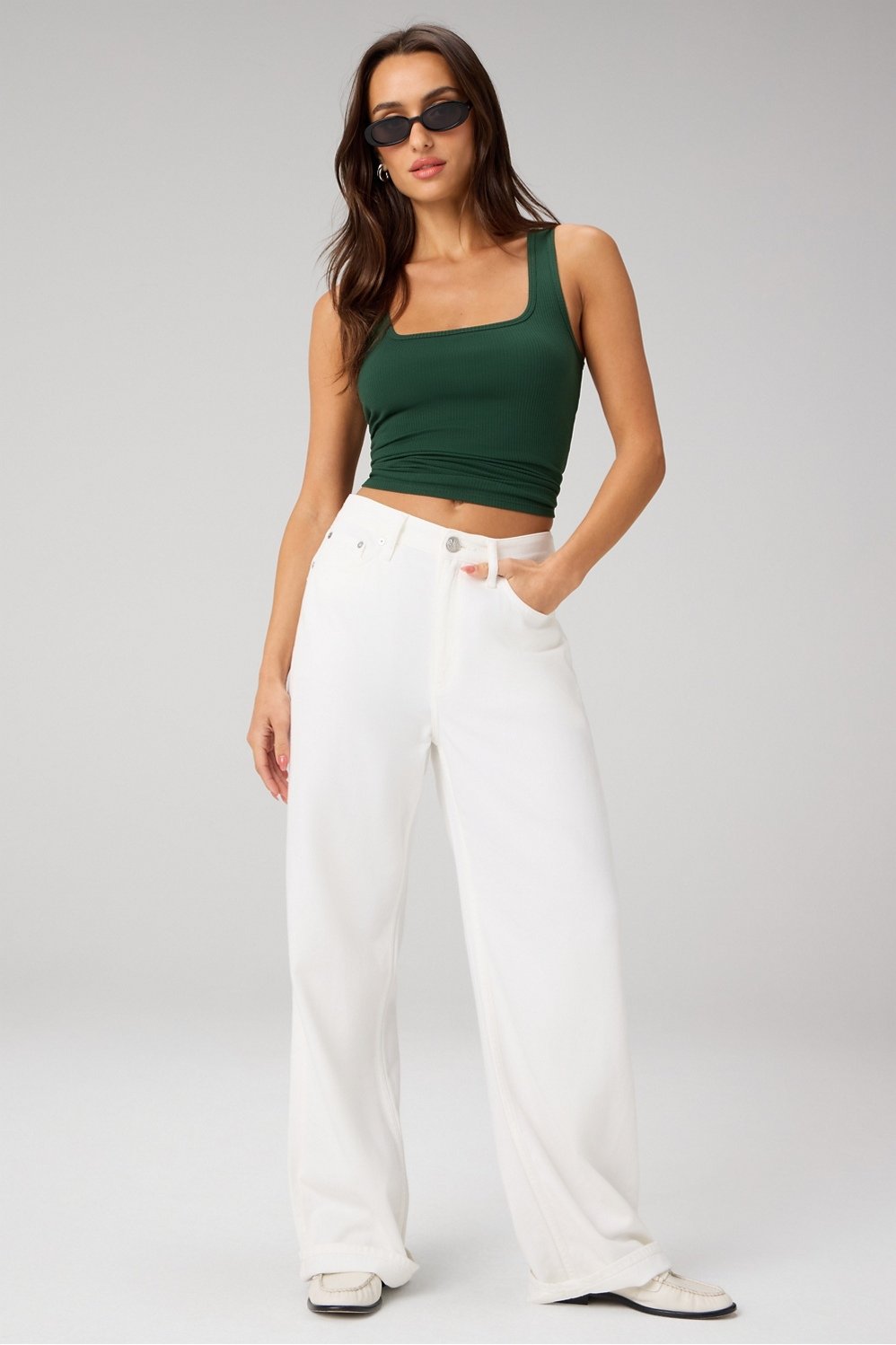 Fabletics Daily Rib Square Neck Tank