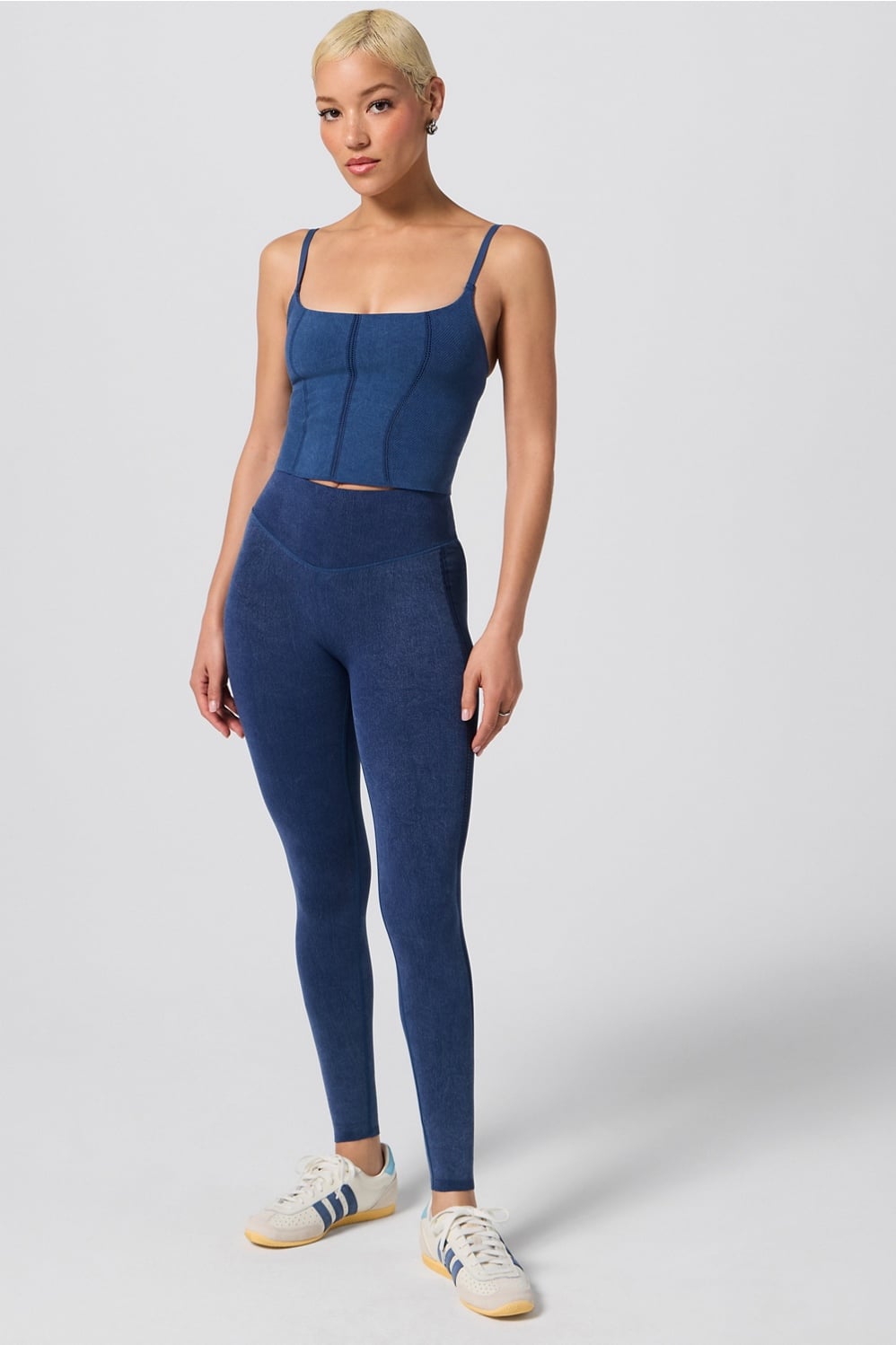Fabletics Denim Look Built-In Bra Cami
