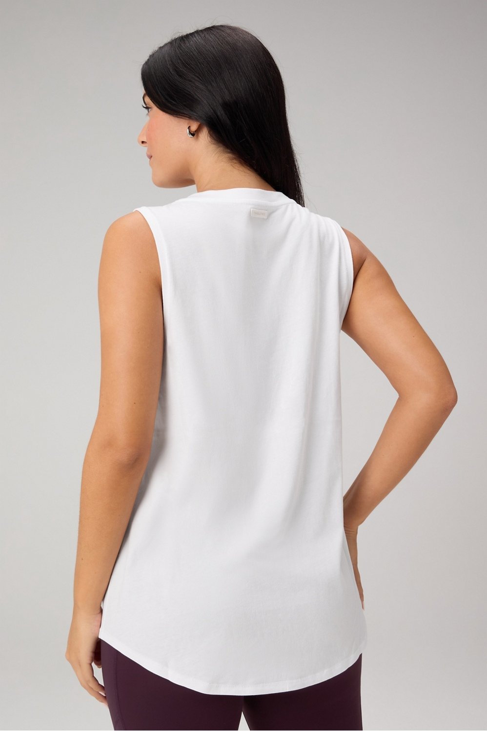 Fabletics 100% Cotton Oversized Muscle Tank