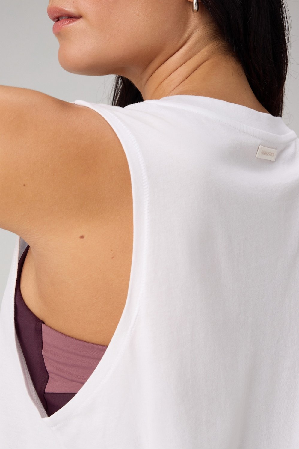 Fabletics 100% Cotton Oversized Muscle Tank