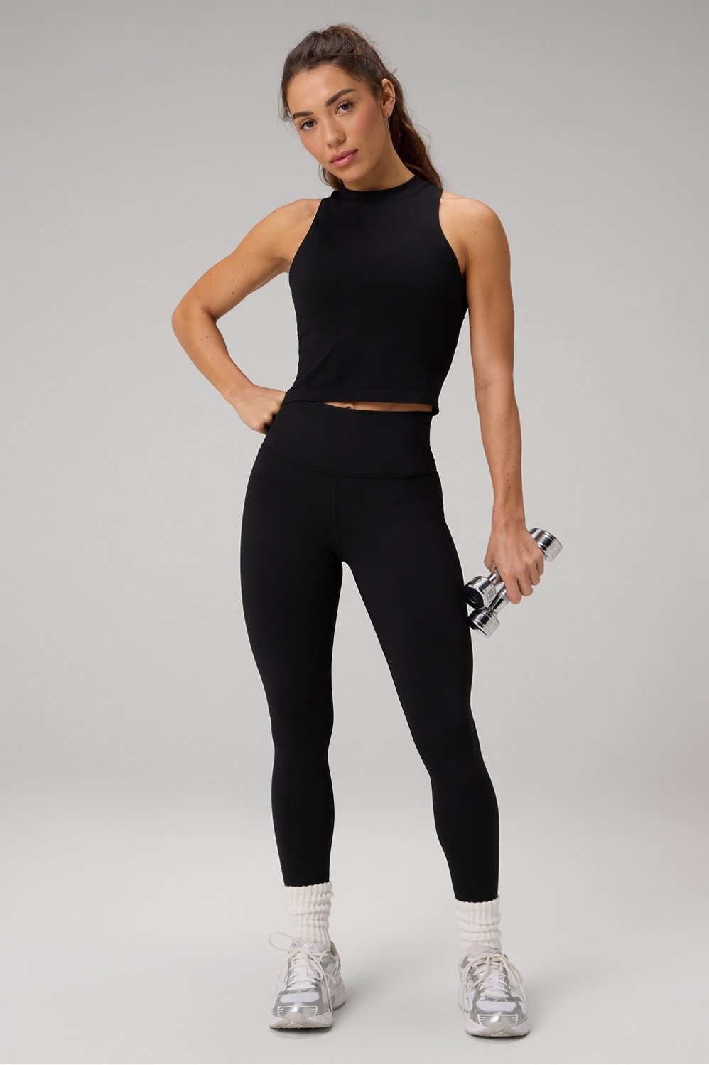 Fabletics Feather Tech+ Racerback Cropped Tank