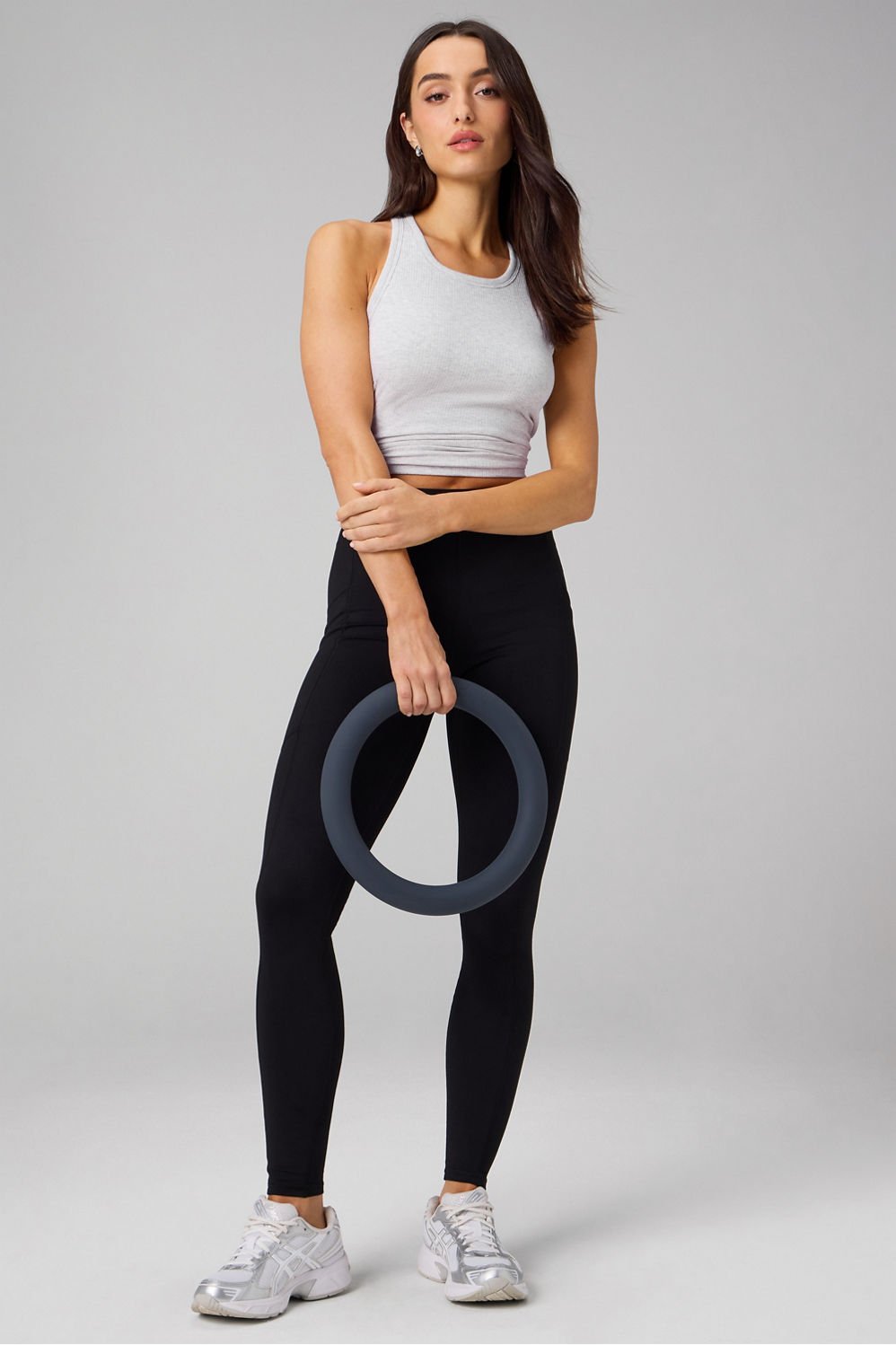 Fabletics Modal Rib High Neck Built-In Bra Tank