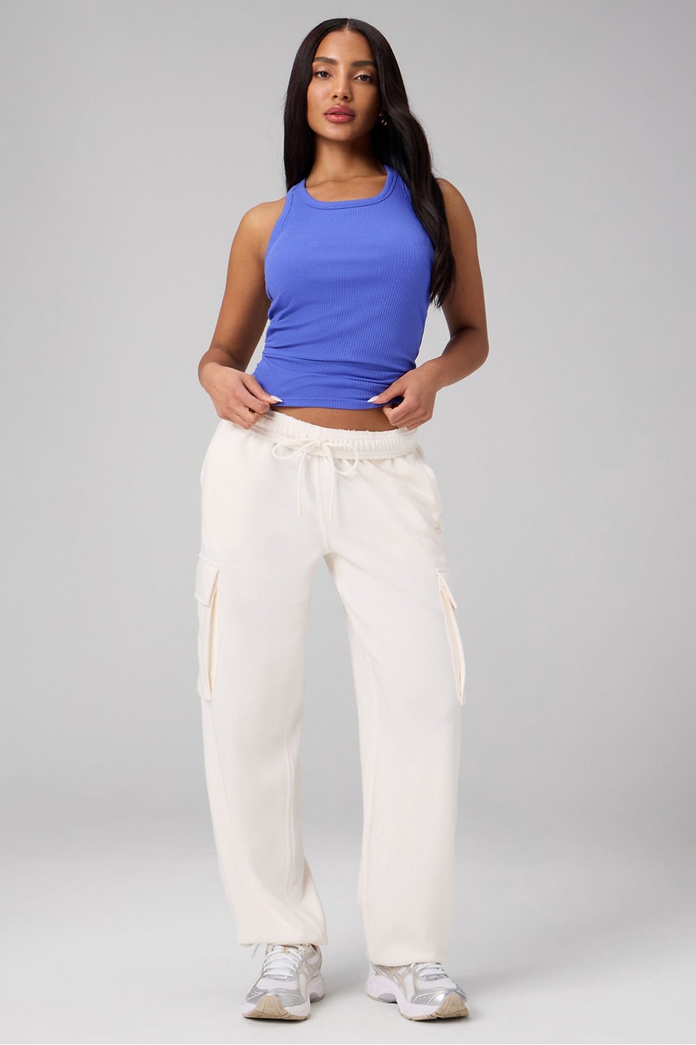 Fabletics Modal Rib High Neck Built-In Bra Tank