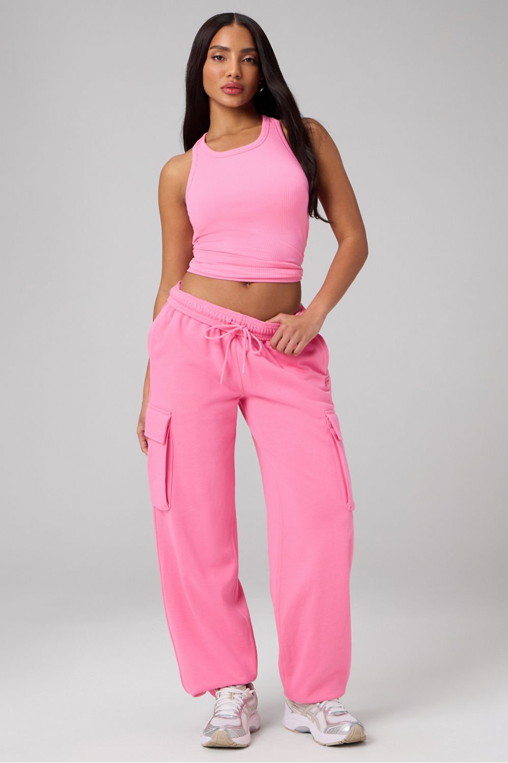 Fabletics Modal Rib High Neck Built-In Bra Tank
