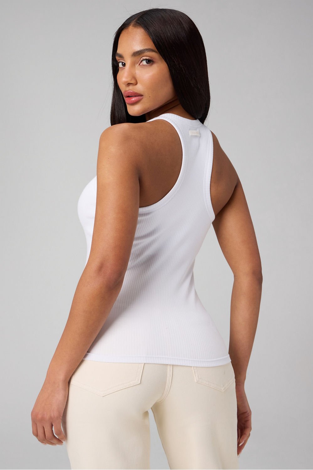 Fabletics Modal Rib High Neck Built-In Bra Tank