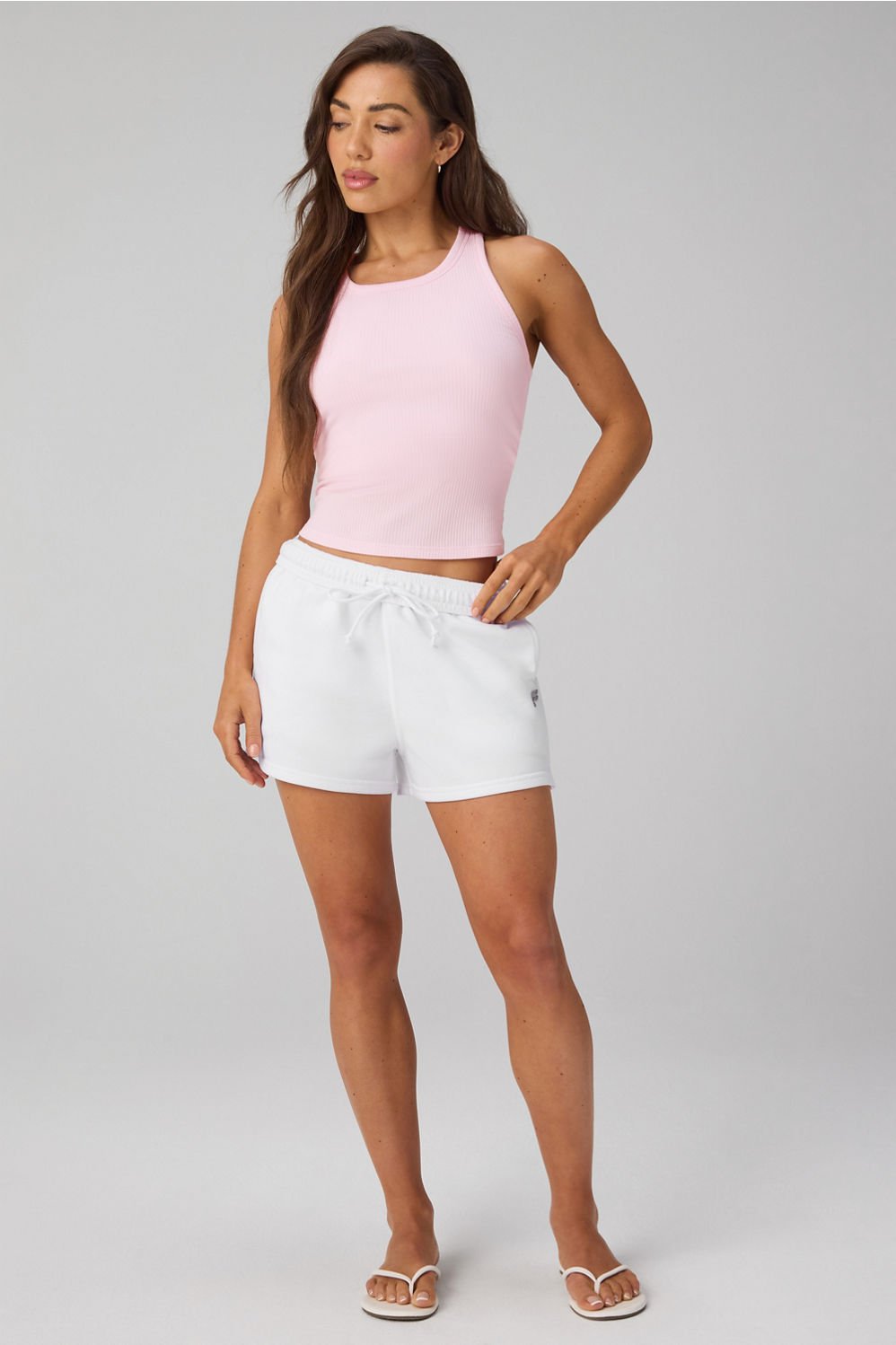 Fabletics Modal Rib High Neck Built-In Bra Tank