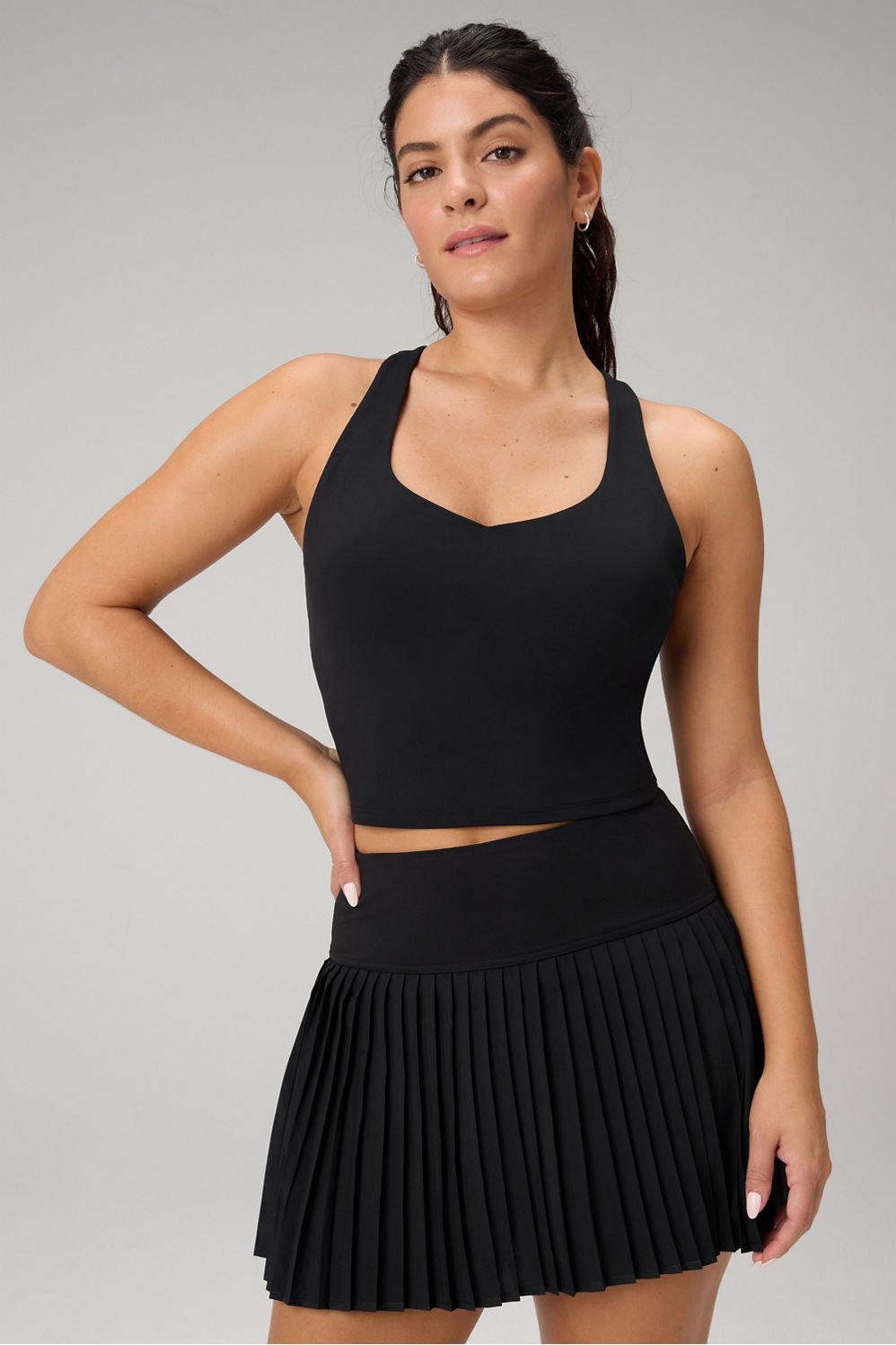 Fabletics Anywhere Cropped Built-In Bra Tank