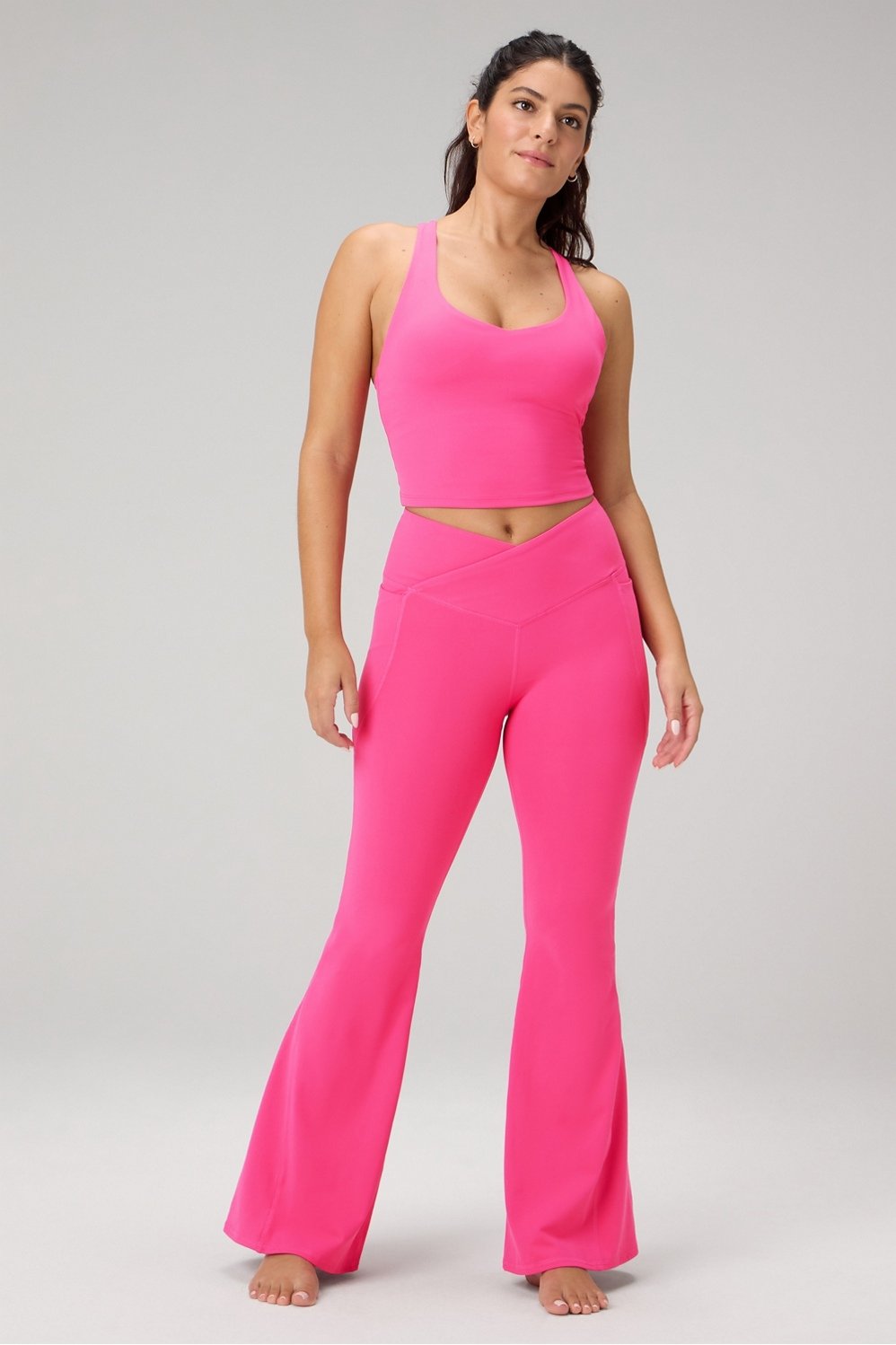 Fabletics Anywhere Cropped Built-In Bra Tank