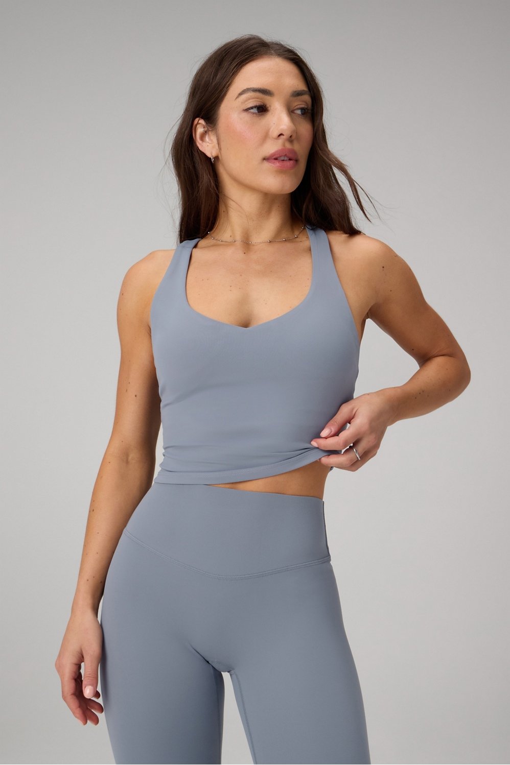 Fabletics Anywhere Cropped Built-In Bra Tank